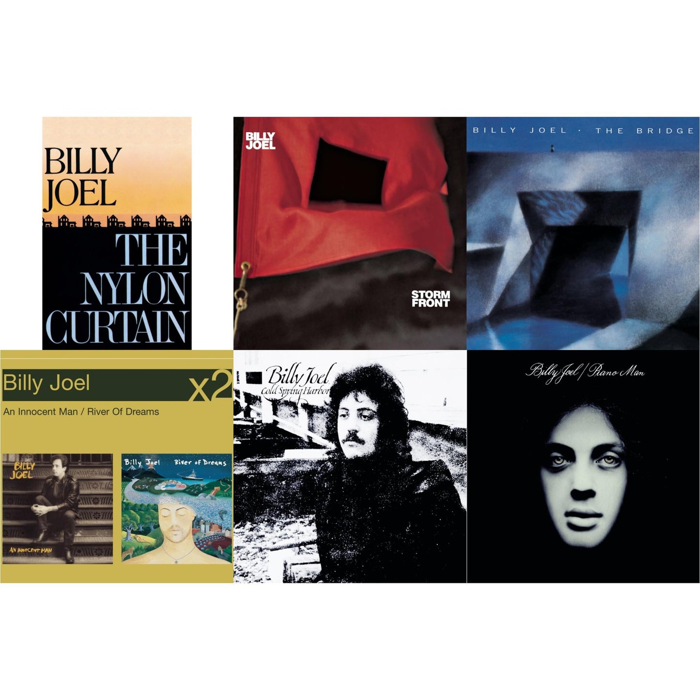 Nylon Curtain & Stormfront & Bridge & River Of Dreams & Cold Spring Harbor & Piano Man