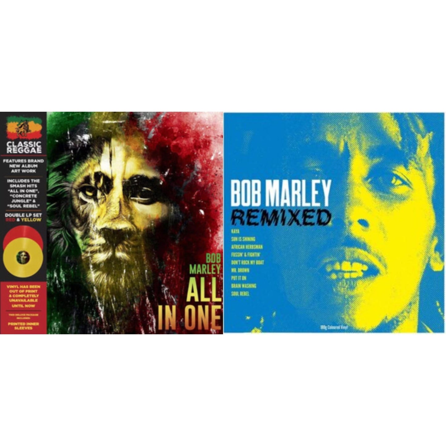 All In One (Red/Yellow LP Vinyl) & Remixed (Yellow LP Vinyl)