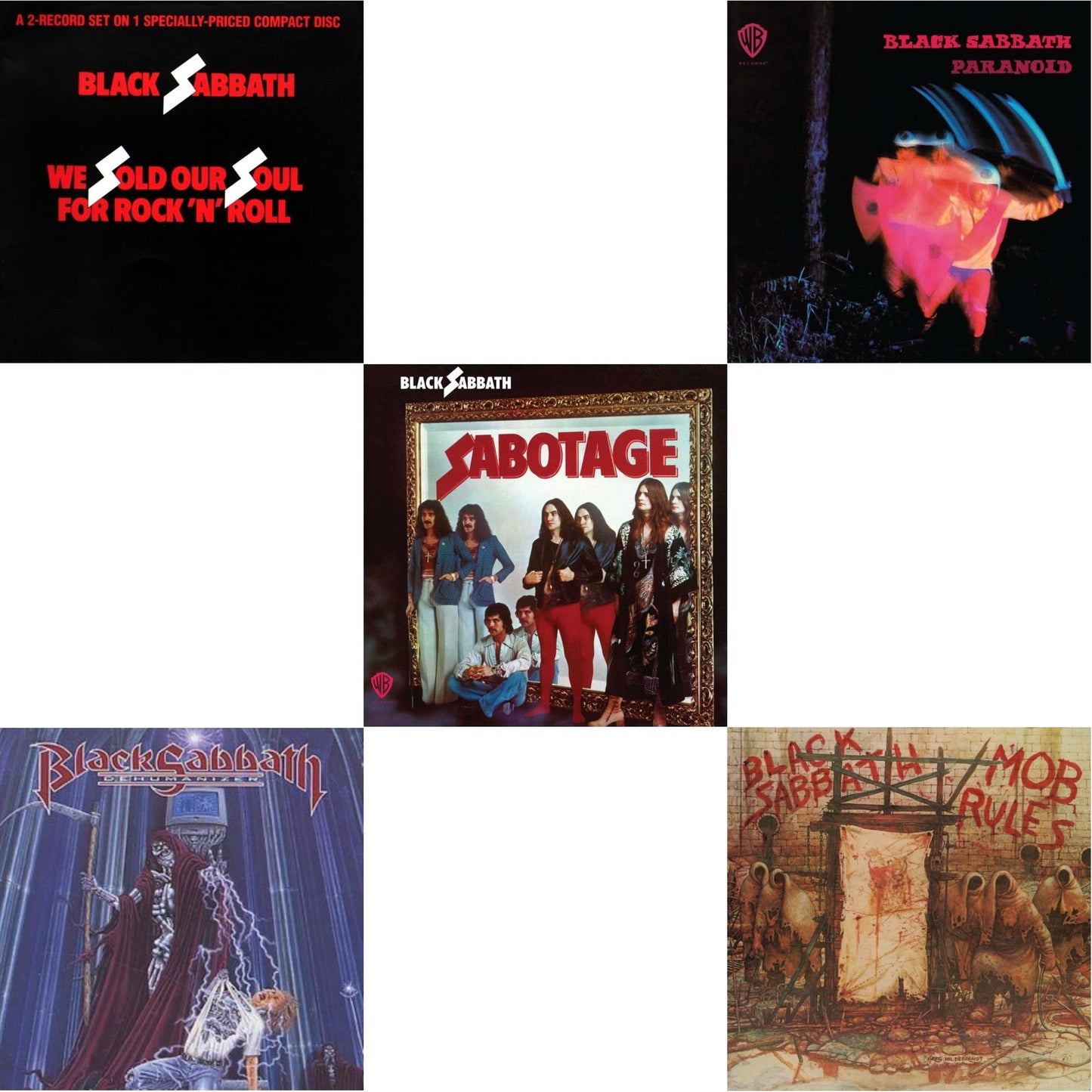 We Sold Our Soul For Rock N Roll & Dehumanizer & Sabotage & Paranoid & Mob Rules (Deluxe/2CD)