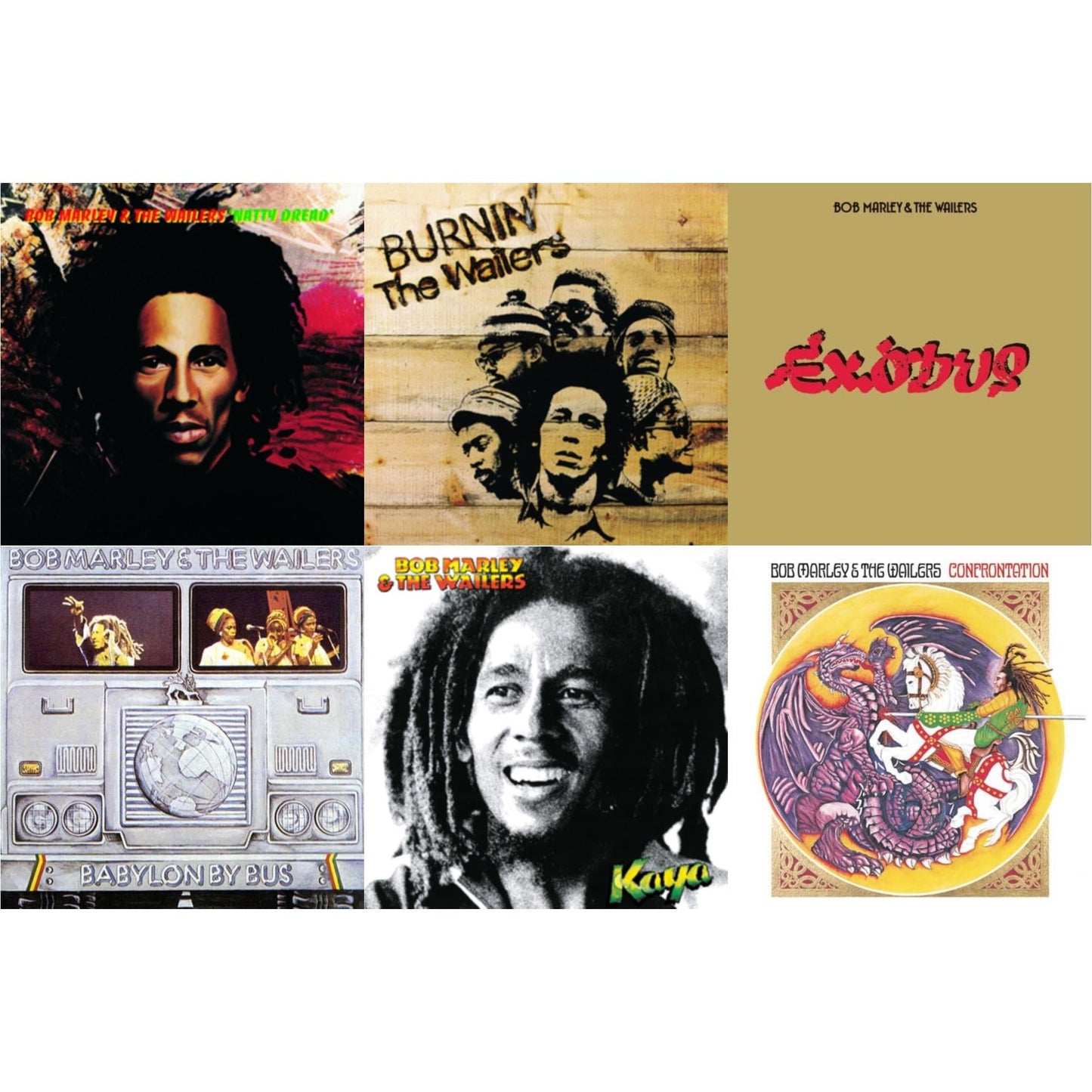 Natty Dread (180G) & Burnin (180G) & Exodus & Babylon By Bus & Kaya & Confrontation