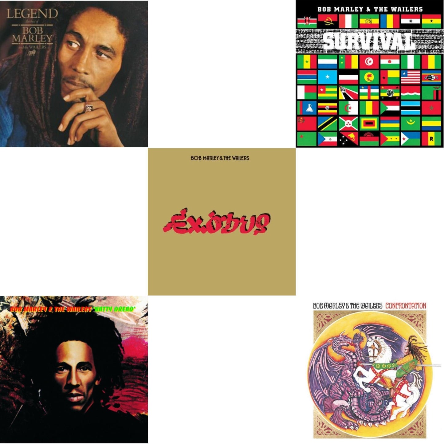 Legend & Natty Dread (180G) & Exodus & Survival (180G) & Confrontation