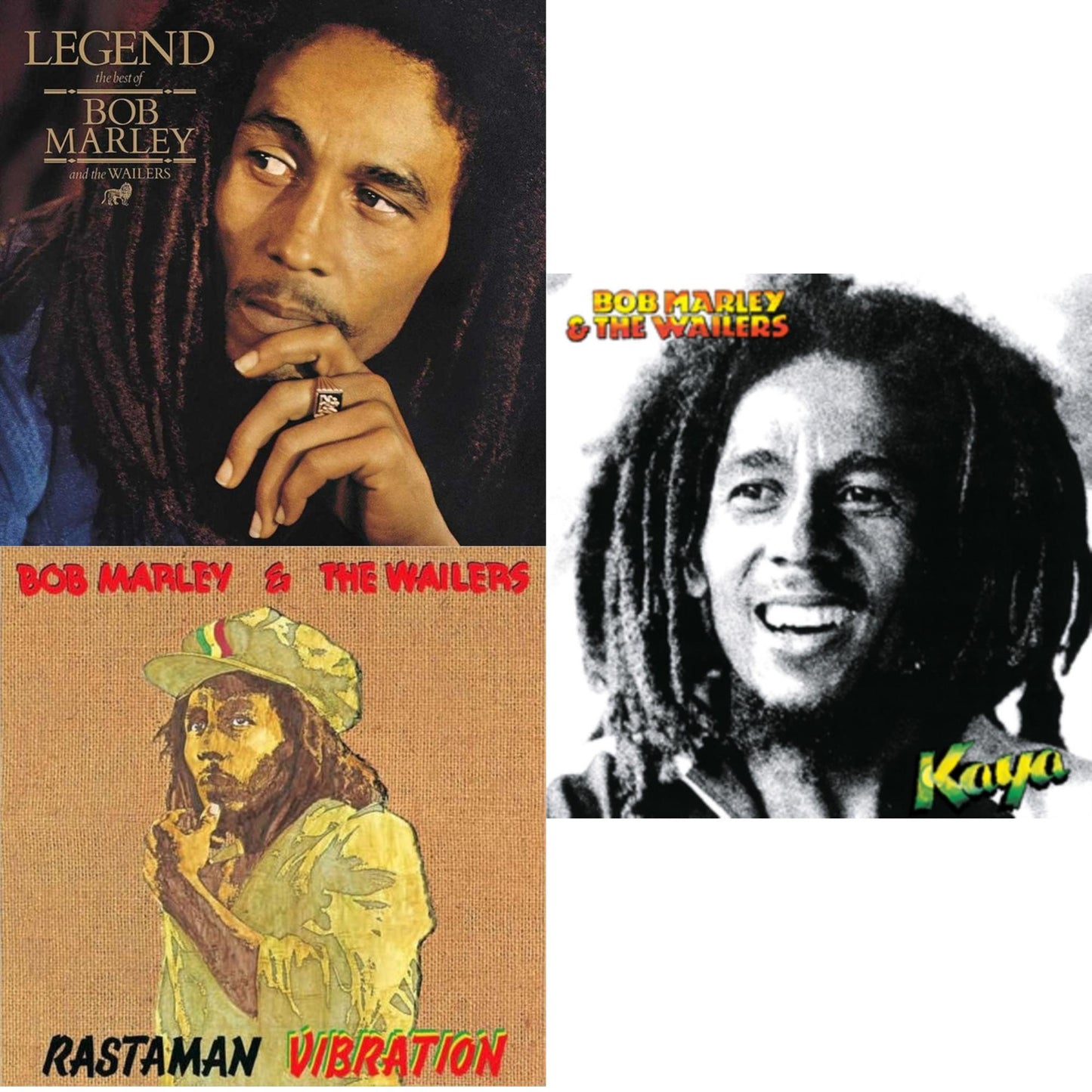 Legend - The Best Of Bob Marley & The Wailers (2LP) & Rastaman Vibration & Kaya