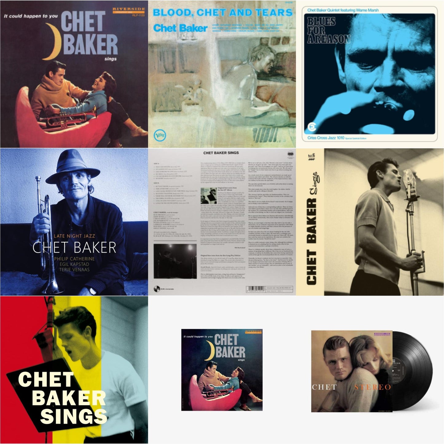 It Could Happen To You & Blood, Chet & Tears (Verve By Request Series) & Blues For A Reason (Feat. Warne Marsh) & Late Night Jazz (2LP) & Sings & Chet Baker Sings & Chet Baker Sings & Chet Baker Sings: It Could Happen To You & Chet