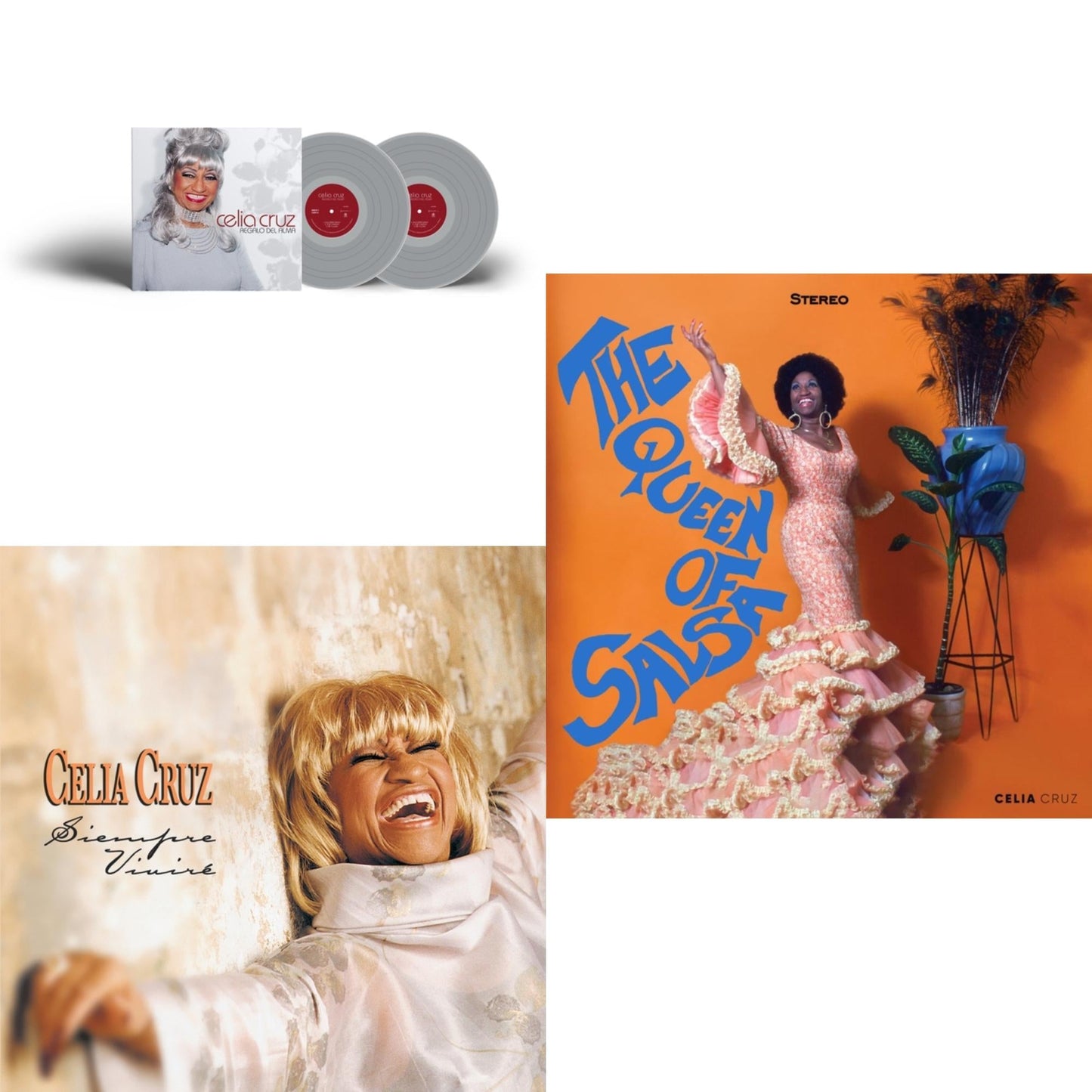 Regalo Del Alma (Silver Vinyl/2LP/45RPM) & Siempre Vivire (2LP/White Vinyl) & Queen Of Salsa