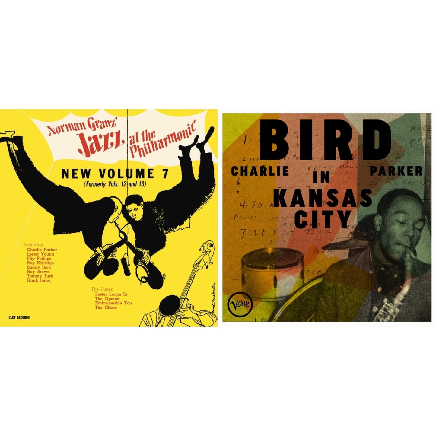 Norman Granz' Jazz At The Philharmonic (Yellow LP Vinyl) & Bird In Kansas City