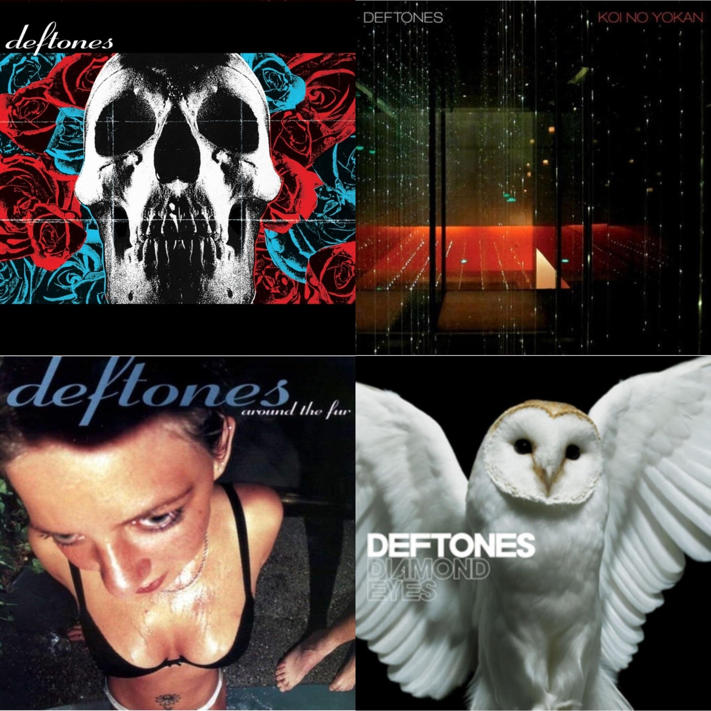 Deftones (X) (20Th Anniversary/Ruby Red LP Vinyl) & Koi No Yokan & Around The Fur (180G) & Diamond Eyes