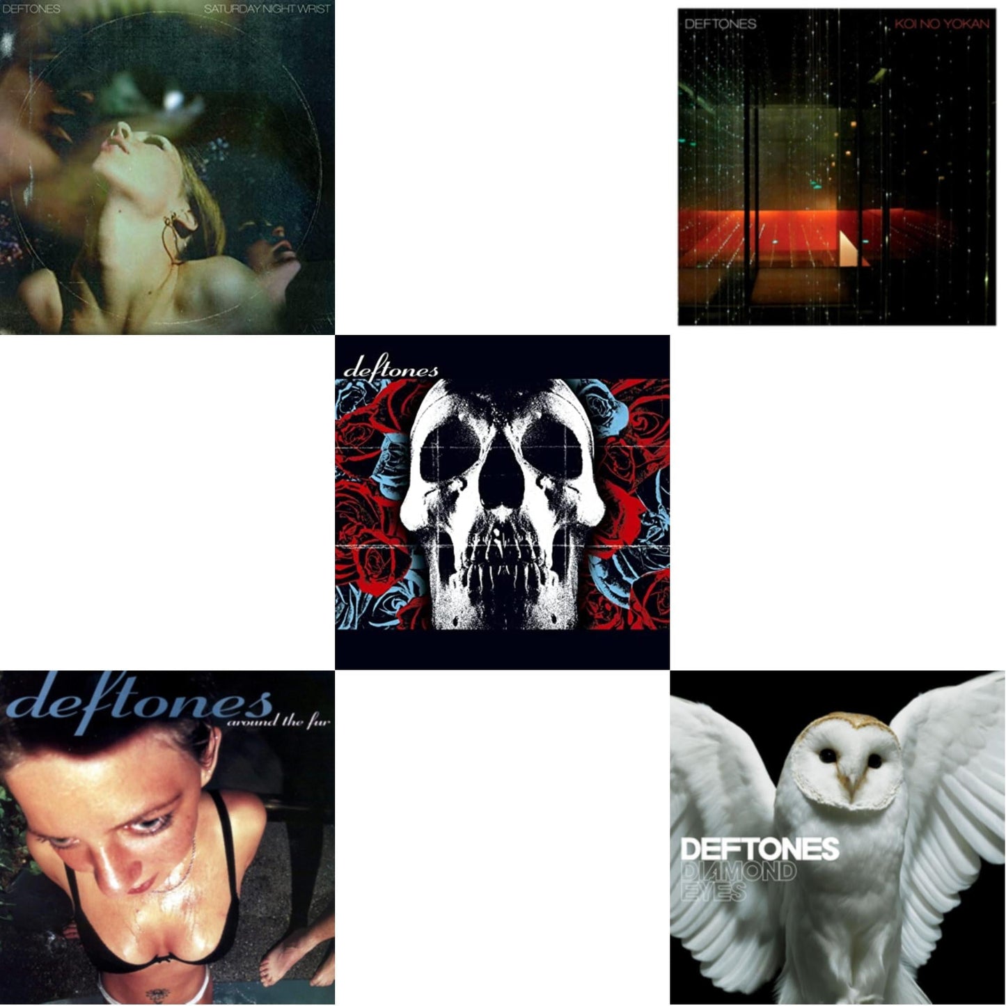 Saturday Night Wrist & Around The Fur & Deftones & Koi No Yokan & Diamond Eyes