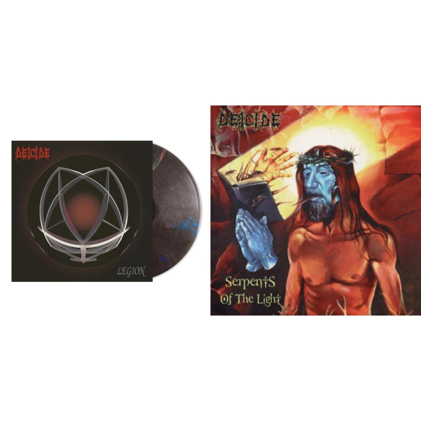 Legion (Remastered) (Metallic Rainbow Inferno LP Vinyl) & Serpents Of The Light (Remastered/Deluxe Edition/Deathly Blue LP Vinyl)