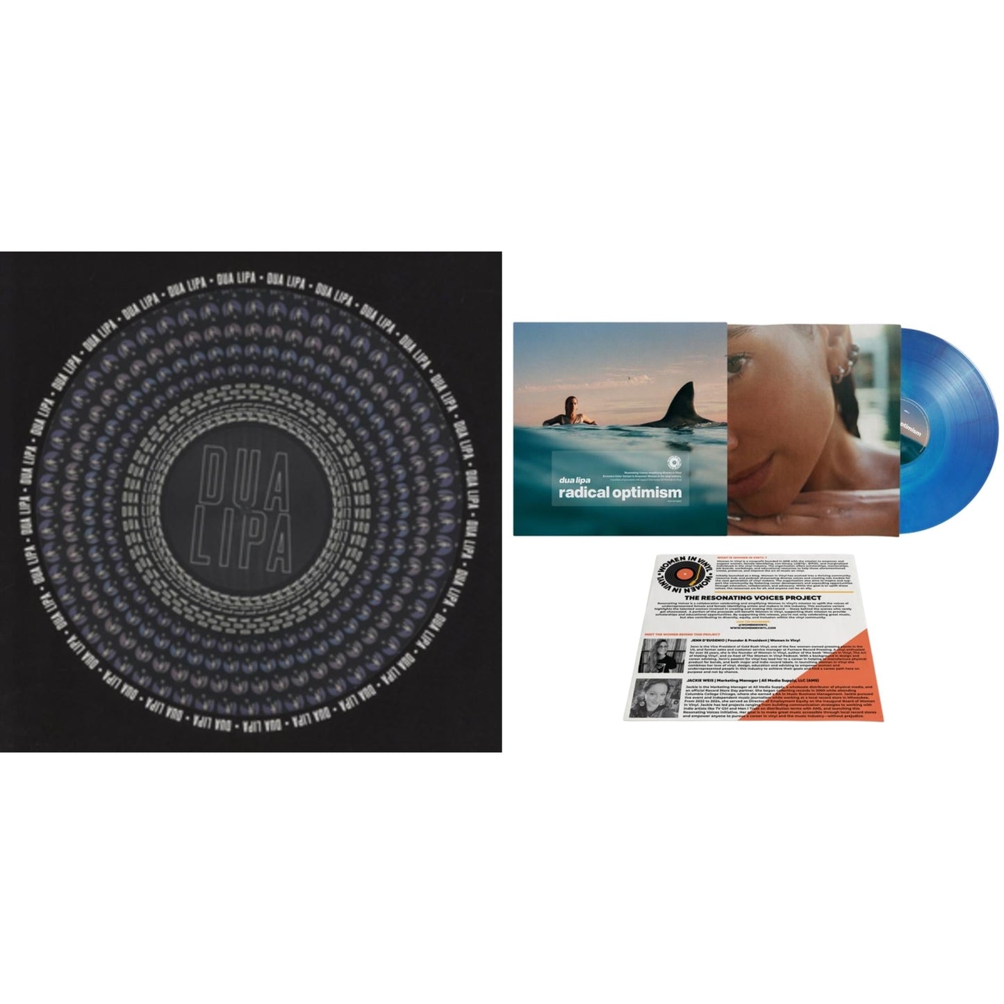 Dua Lipa (Zoetrope Picture Disc) & Radical Optimism (Galaxy Blue LP Vinyl) (Women In LP Vinyl/Ams Exclusive)