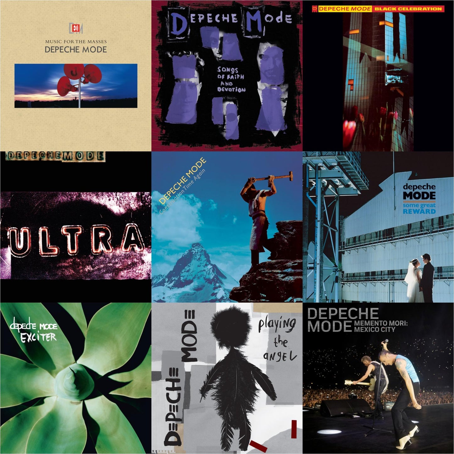 Music For The Masses & Songs Of Faith & Devotion & Black Celebration & Ultra & Construction Time Again & Some Great Reward & Exciter & Playing The Angel & Memento Mori: Mexico City (2CD)