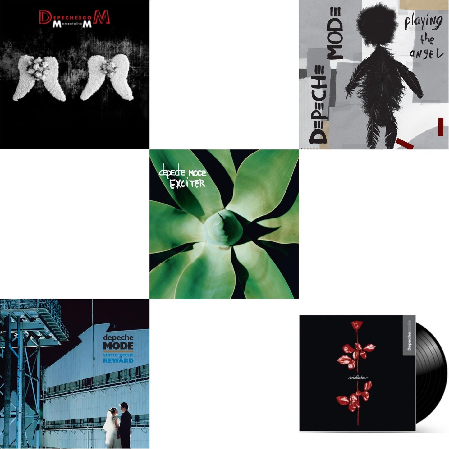 Memento Mori (2LP/180G/Translucent Red Vinyl/Side D Etching) & Some Great Reward & Exciter (2LP) & Playing The Angel (2LP) & Violator (180G)