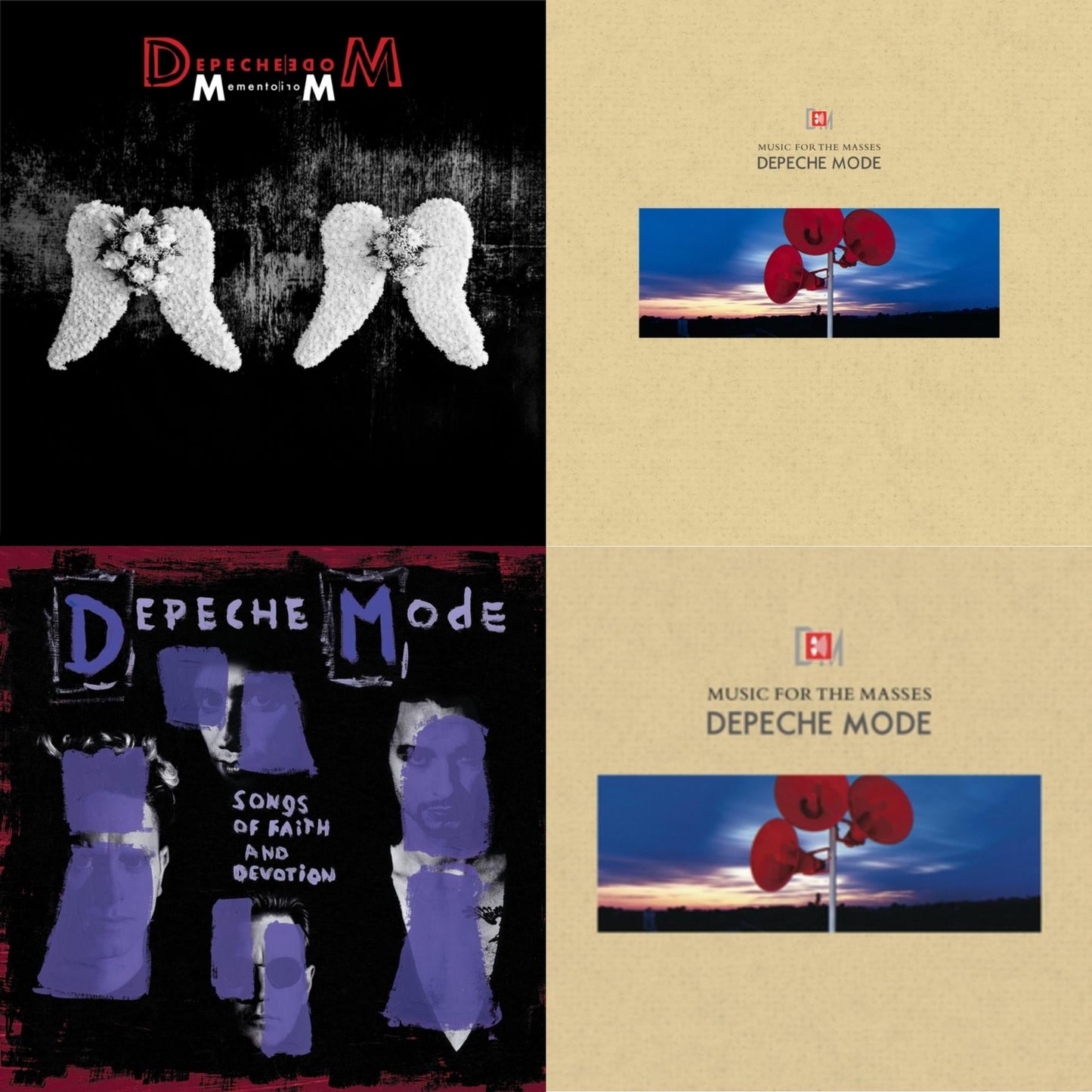 Memento Mori (2LP/Tri-Fold Jacket/Inner Sleeves/Poster) & Music For The Masses & Songs Of Faith & Devotion & Music For The Masses (180G)