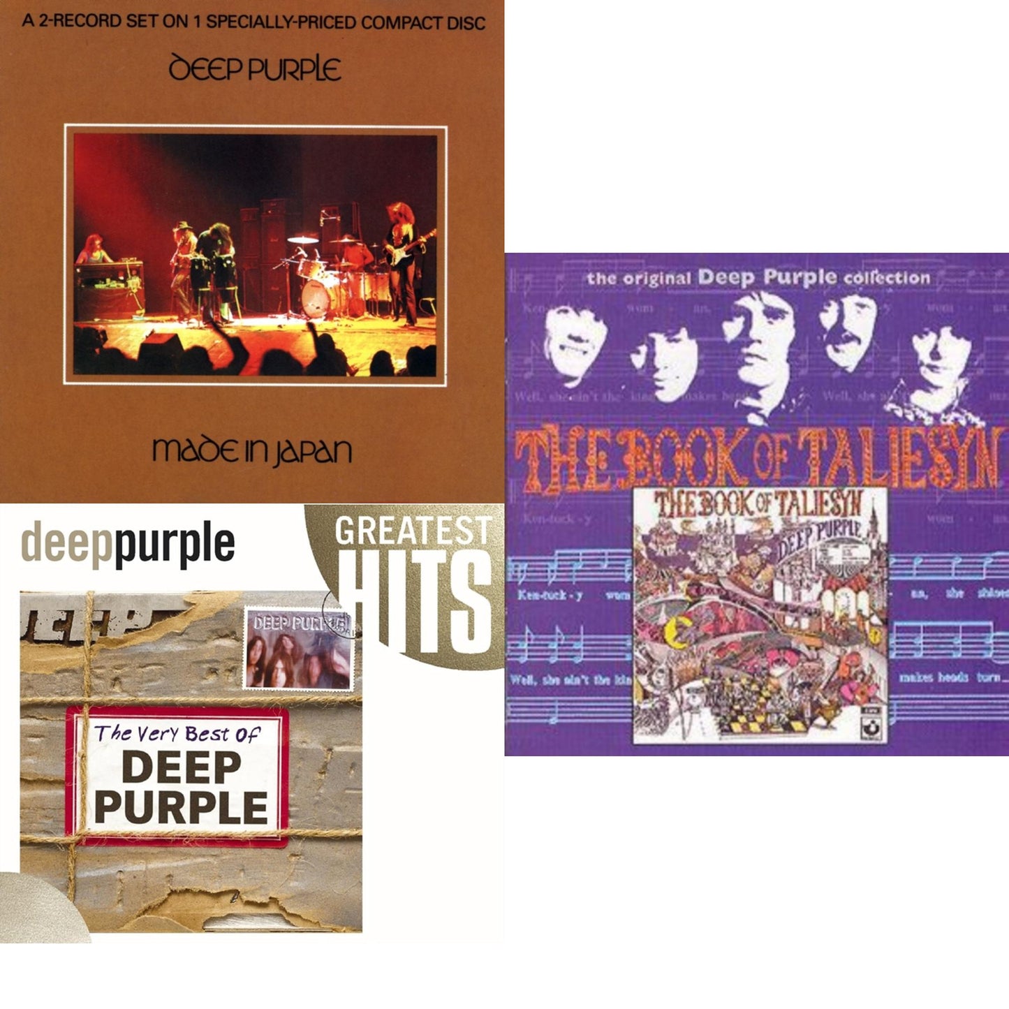 Made In Japan & Very Best Of Deep Purple & Book Of Taliesyn