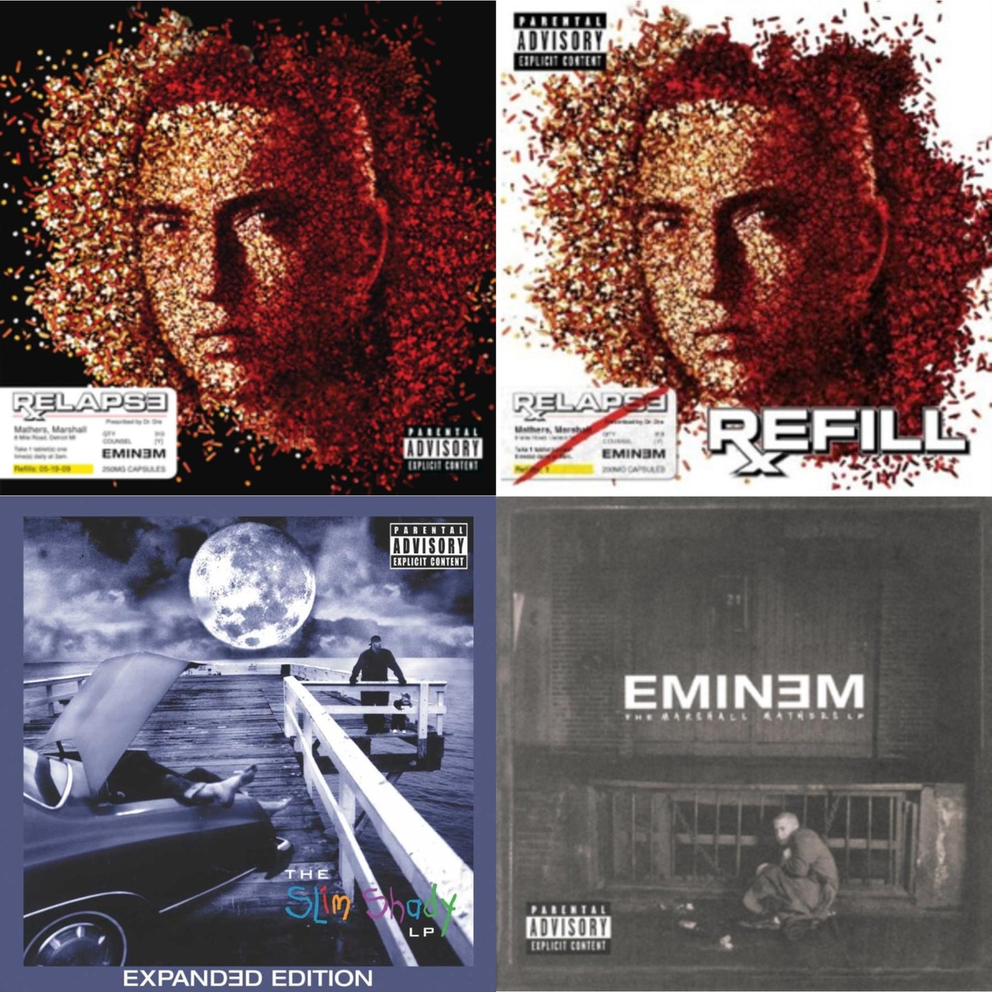 Relapse & Relapse: Refill & Slim Shady LP (2CD Expanded Edition) (X) & Marshall Mathers LP