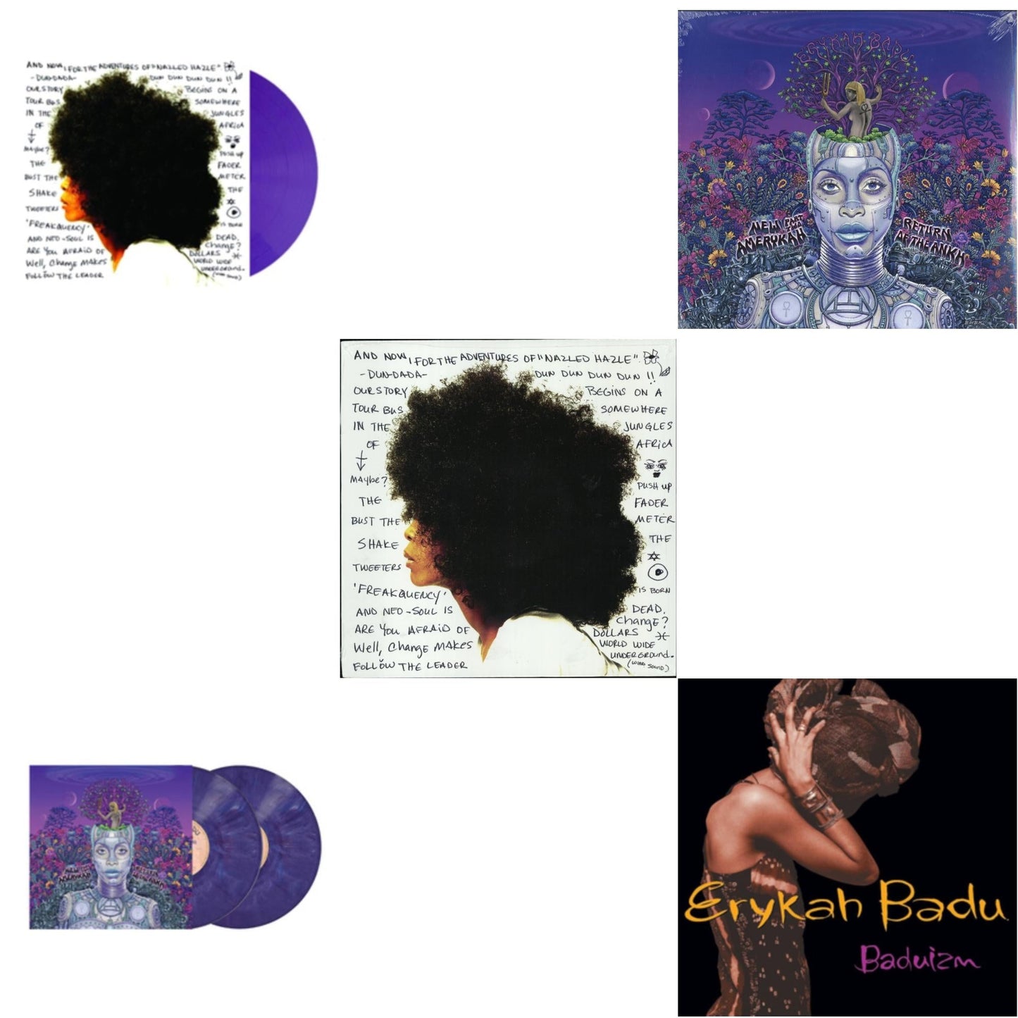 Worldwide Underground (Purple LP Vinyl) & New Amerykah Part Two (Return Of The Ankh) (Violet Vinyl/2LP) & Worldwide Underground & New Amerykah Part 2: Return Of Ankh & Baduizm