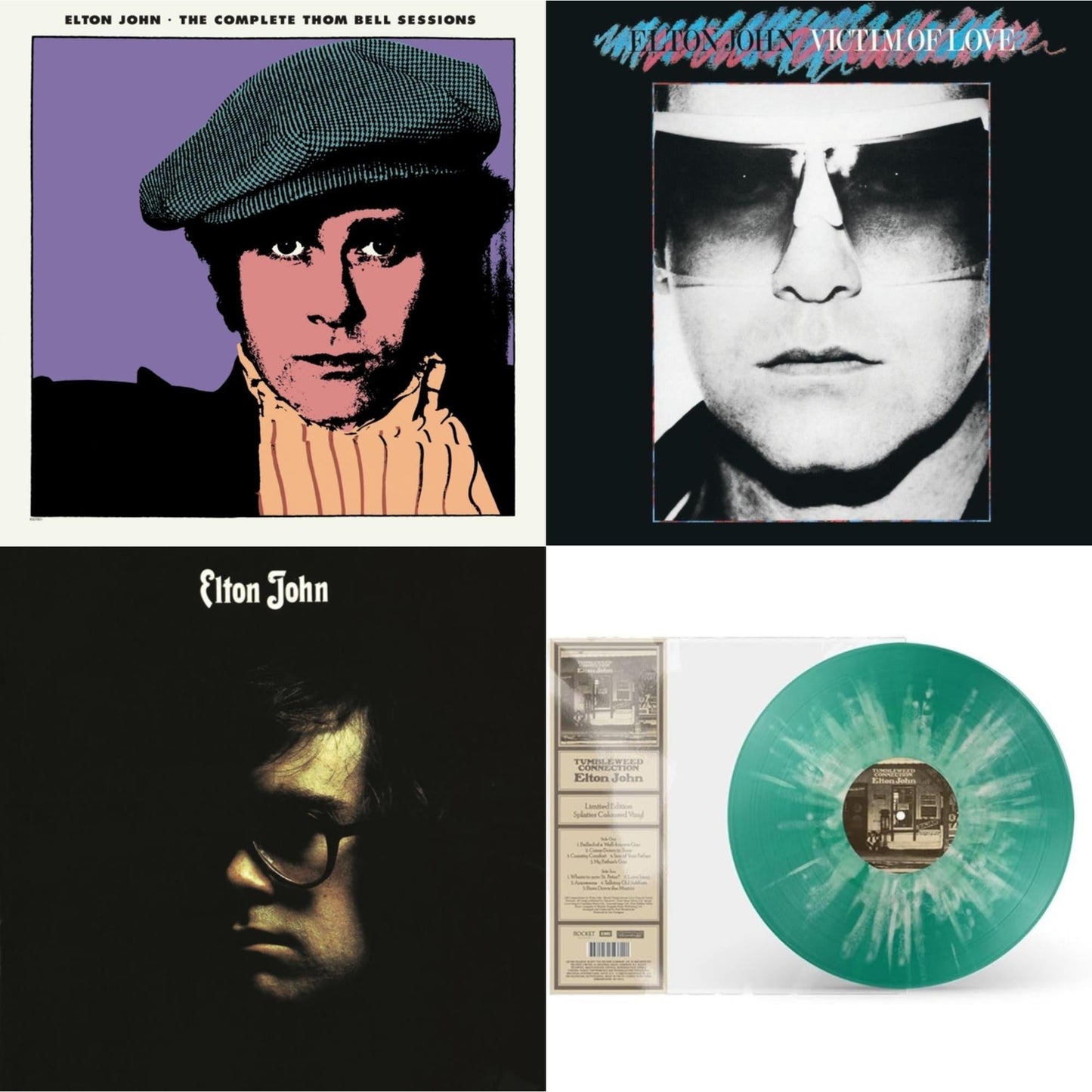 Complete Thom Bell Sessions (Ep) (180G/Purple LP Vinyl) & Victim Of Love & Elton John (Purple Splatter LP Vinyl/180G) & Tumbleweed Connection (Green Splatter LP Vinyl/180G)