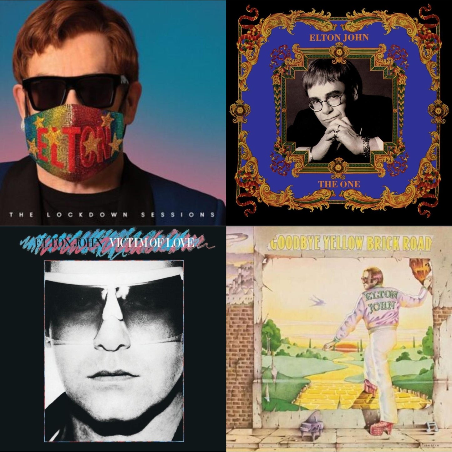 Lockdown Sessions (Blue Vinyl/2LP) (X) & One (2LP) & Victim Of Love & Goodbye Yellow Brick Road