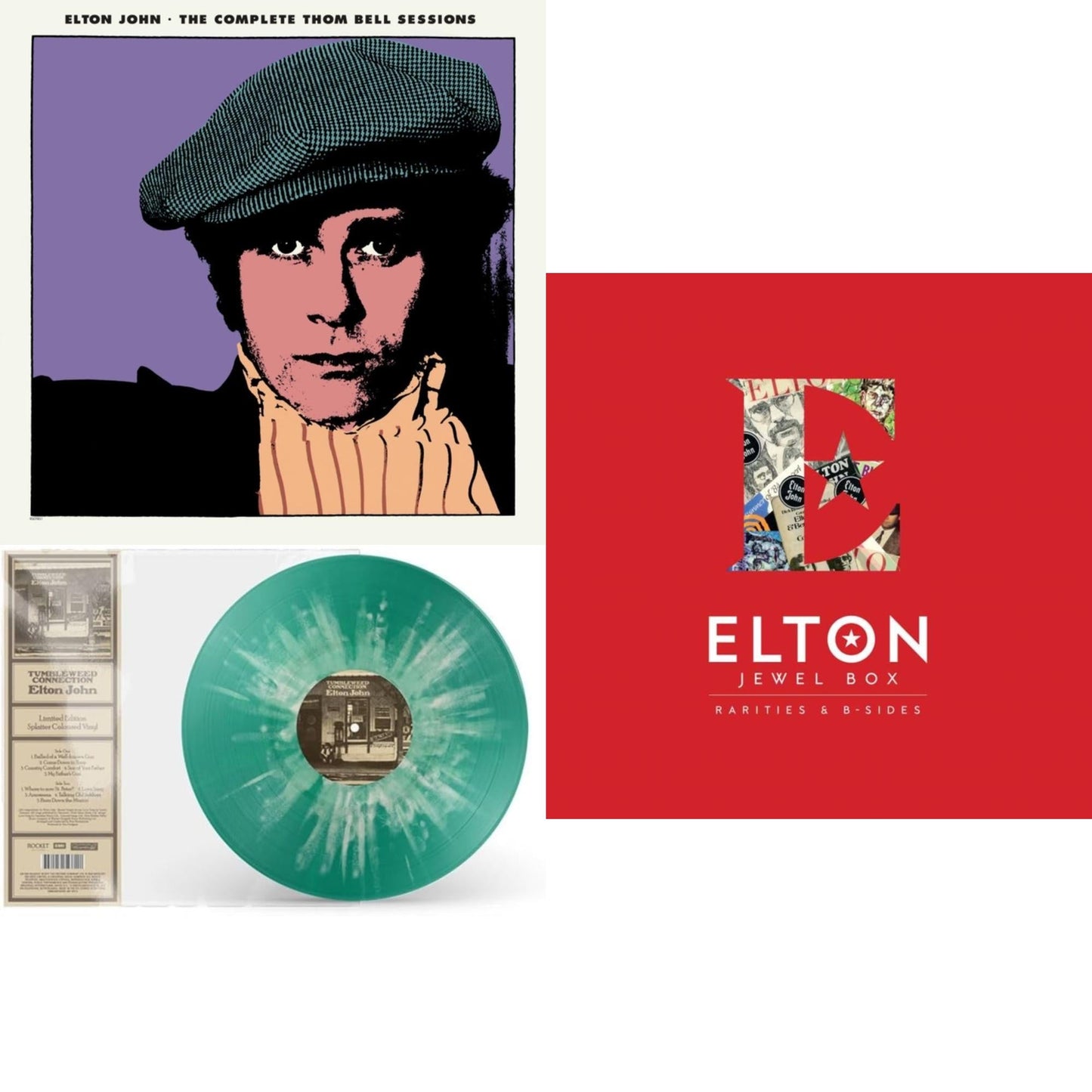 Complete Thom Bell Sessions (Ep) (180G/Purple LP Vinyl) & Tumbleweed Connection (Green Splatter LP Vinyl/180G) & Jewel Box (3LP - Rarities & B-Sides)