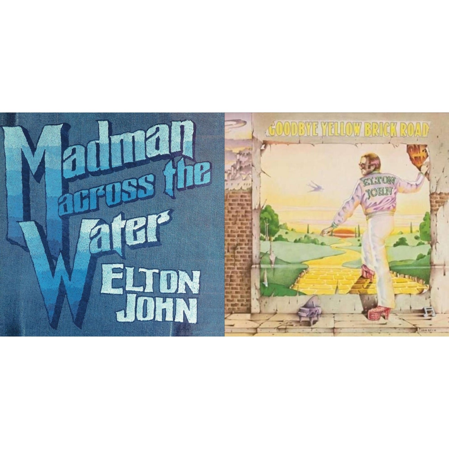 Madman Across The Water (Light Blue LP Vinyl/180G) & Goodbye Yellow Brick Road