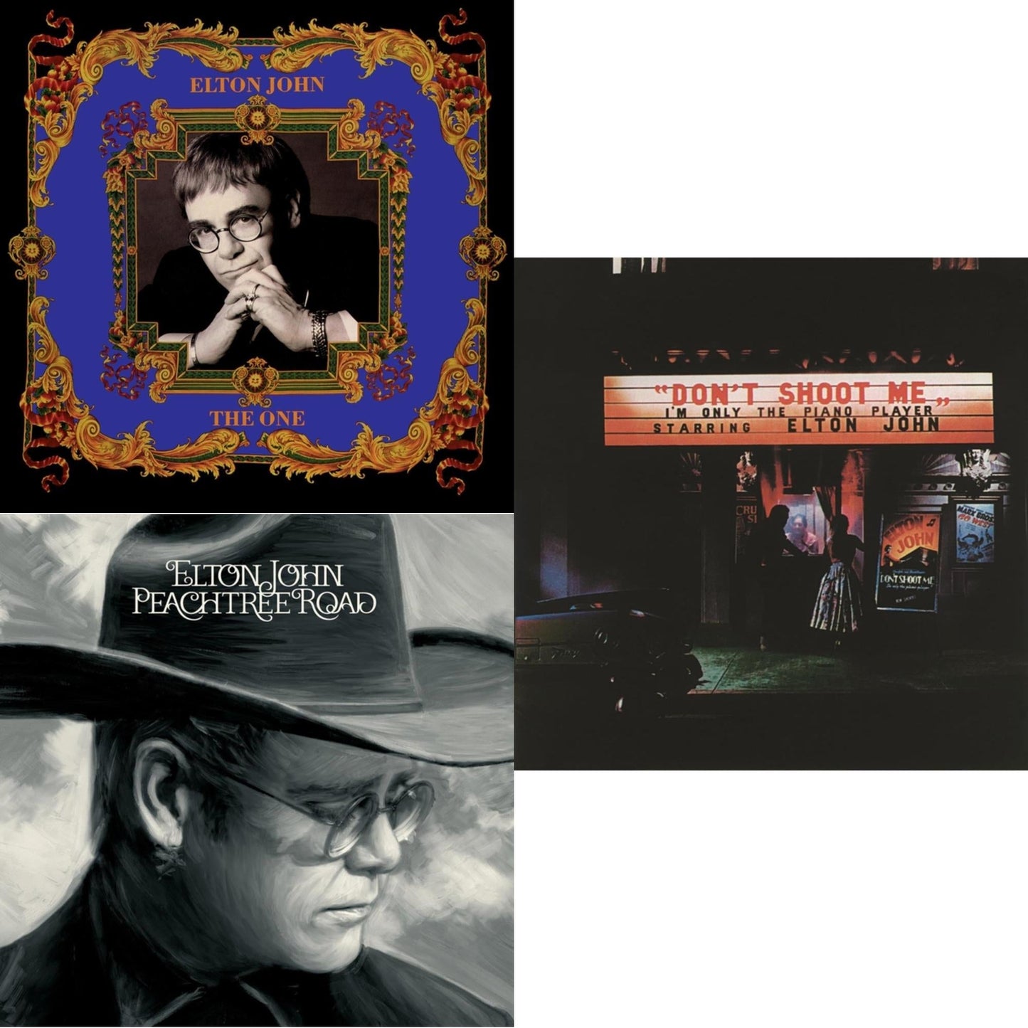 One (2LP) & Peachtree Road (2LP) & Don't Shoot Me I'm Only The Piano Player (Red Splatter LP Vinyl/180G)