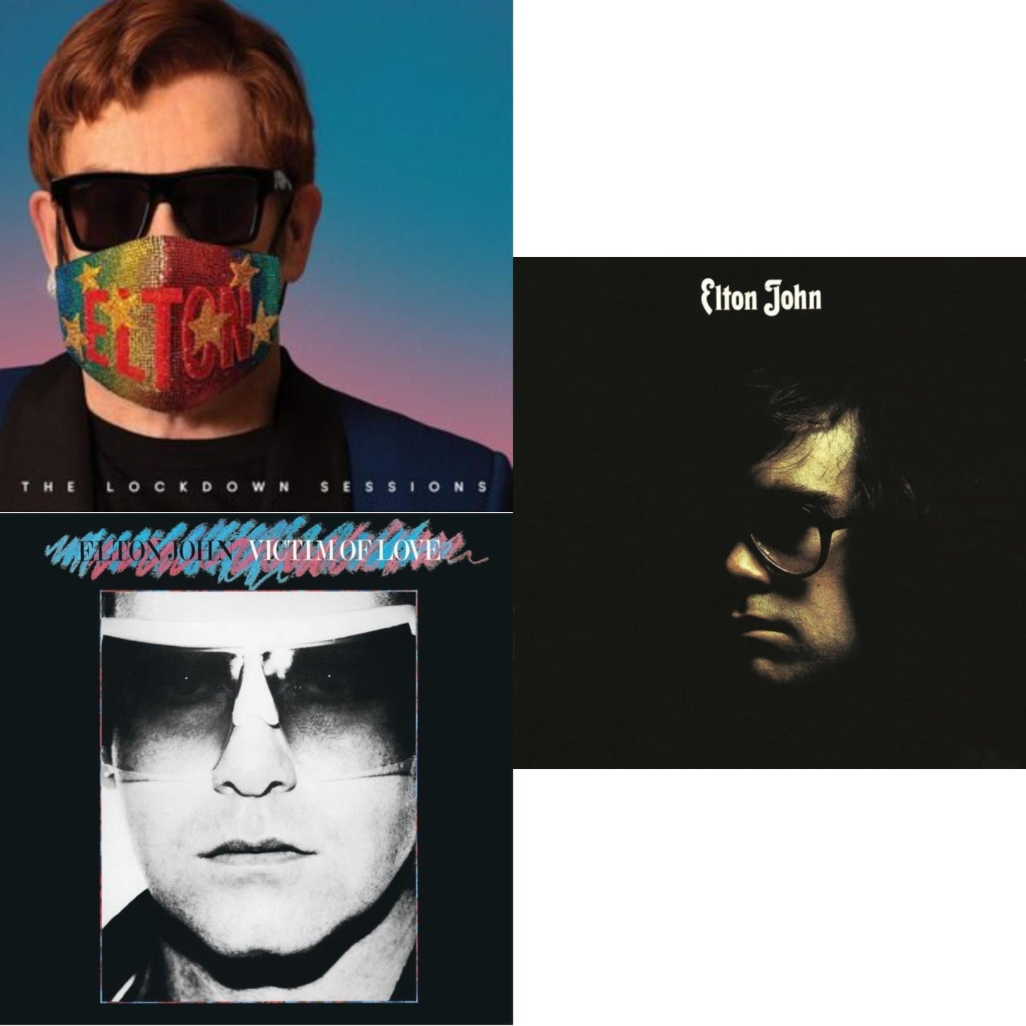 Lockdown Sessions (Blue Vinyl/2LP) (X) & Victim Of Love & Elton John (Purple Splatter LP Vinyl/180G)