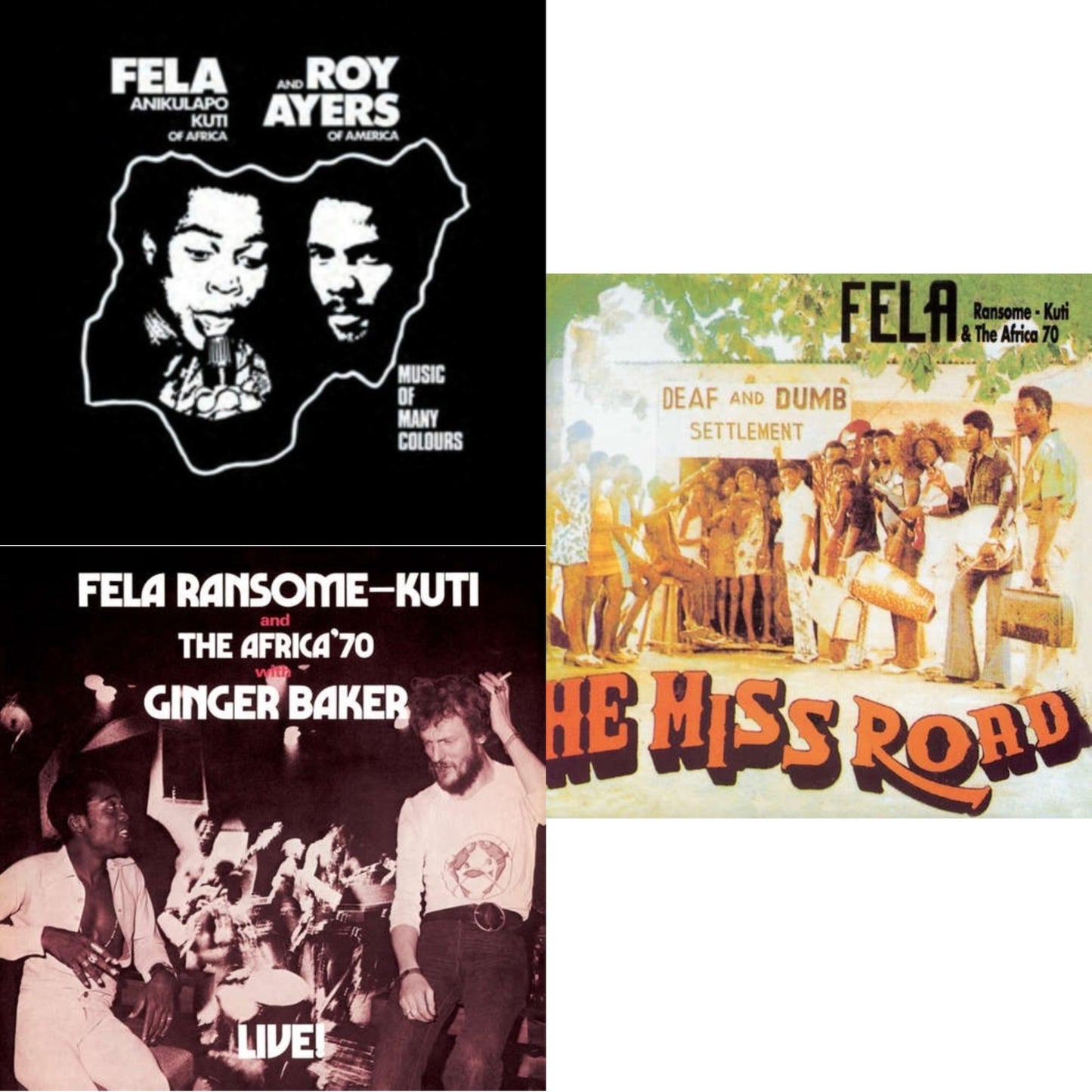 Music Of Many Colours & Fela Live With Ginger Baker & He Miss Road