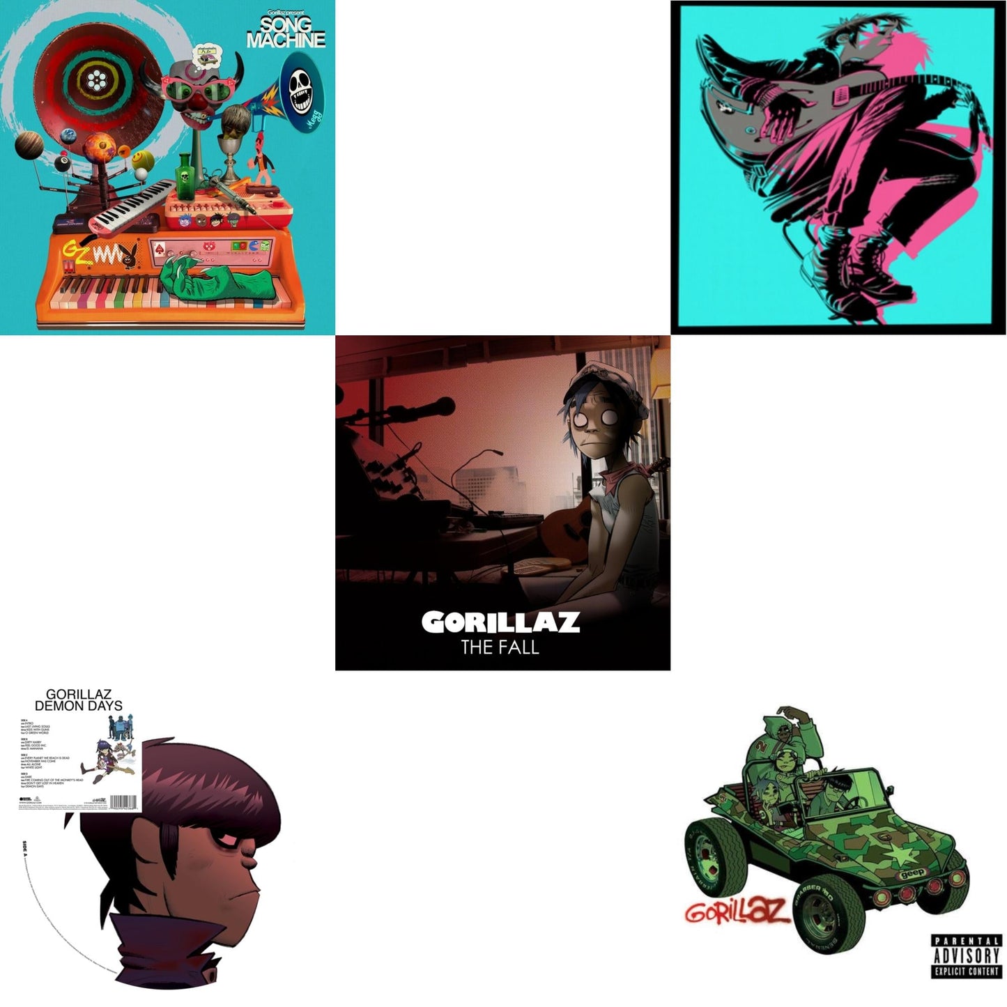 Song Machine: Season One & Demon Days (Picture Disc/2LP) & Fall & Now Now (180G/Dl Code) & Gorillaz