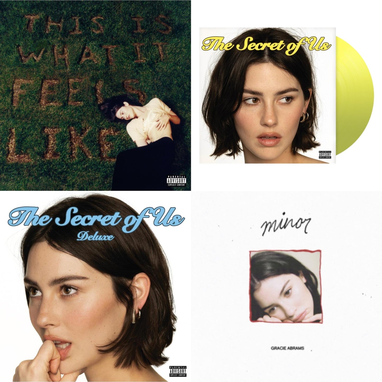 This Is What It Feels Like (X) & Secret Of Us (X) (Yellow LP Vinyl) & Secret Of Us (Deluxe/Transparent Moonlight Vinyl/2LP) & Minor (5 Year Anniversary) (Red LP Vinyl/Ep)