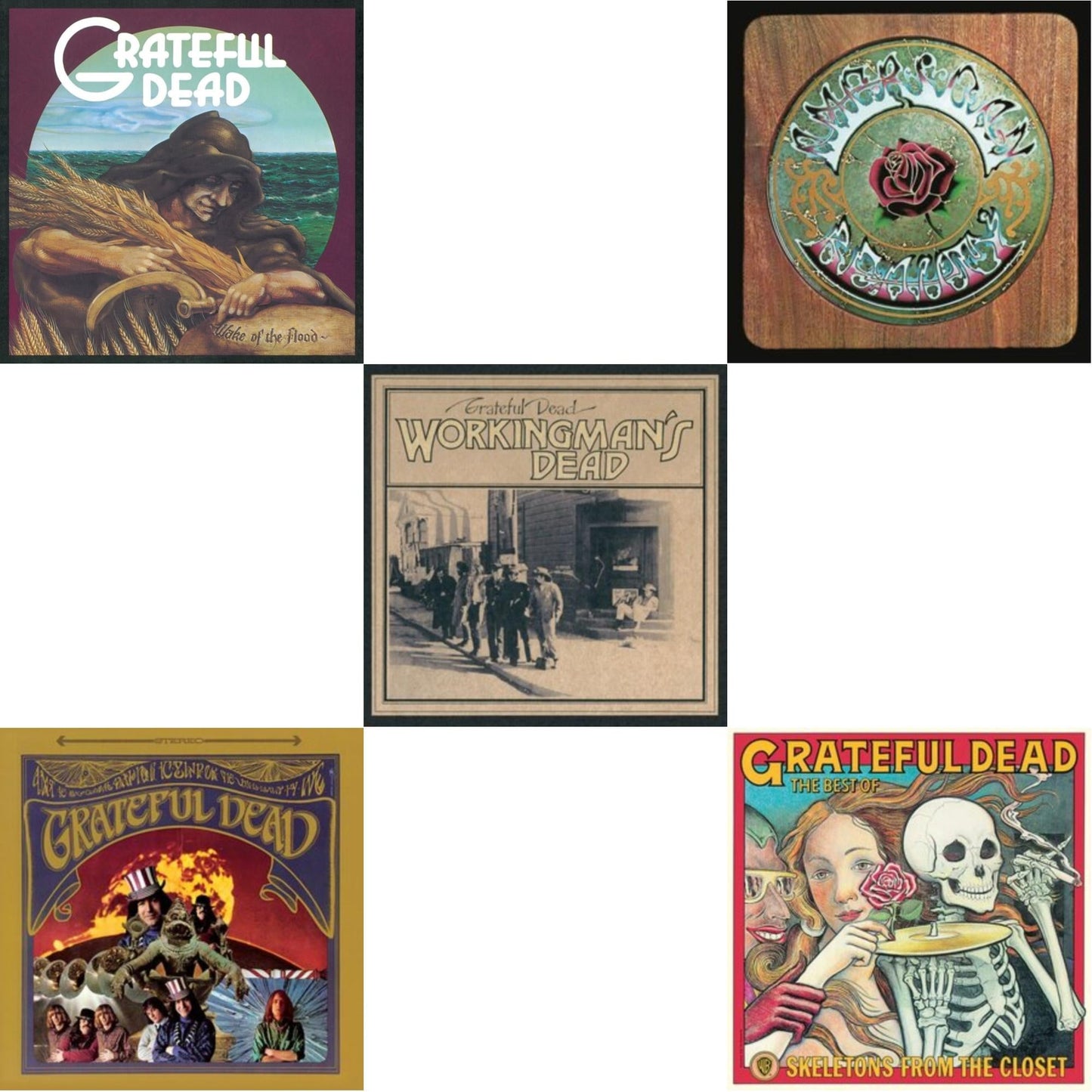 Wake Of The Flood (50Th Anniversary Remaster) (Picture Disc) & Grateful Dead & Workingman's Dead (180G) & American Beauty & Skeletons From The Closet: The Best Of Grateful Dead