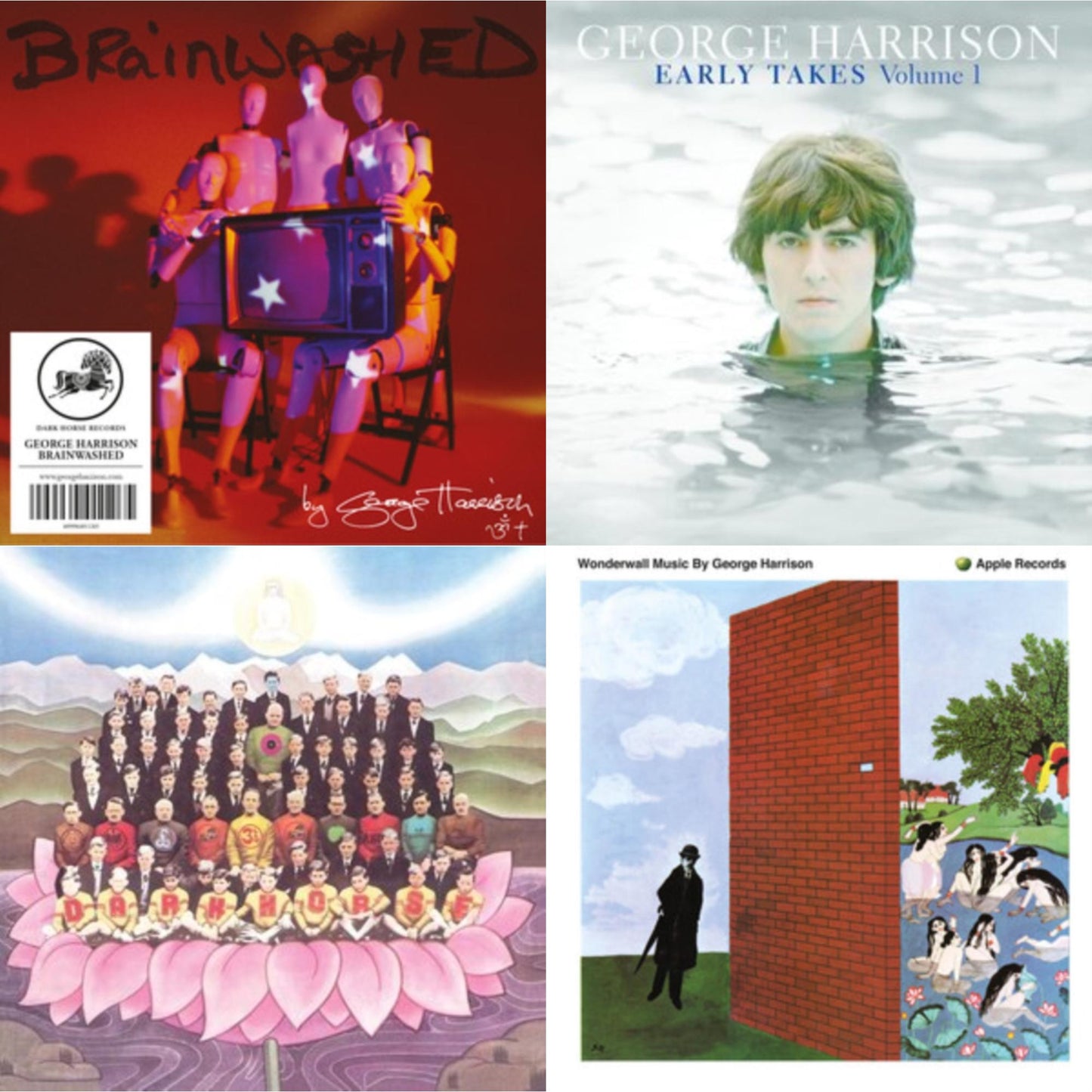 Brainwashed (Eco-Wallet) & Early Takes: Volume 1 (Eco-Wallet) & Dark Horse (Eco-Wallet) & Wonderwall Music (Eco-Wallet)