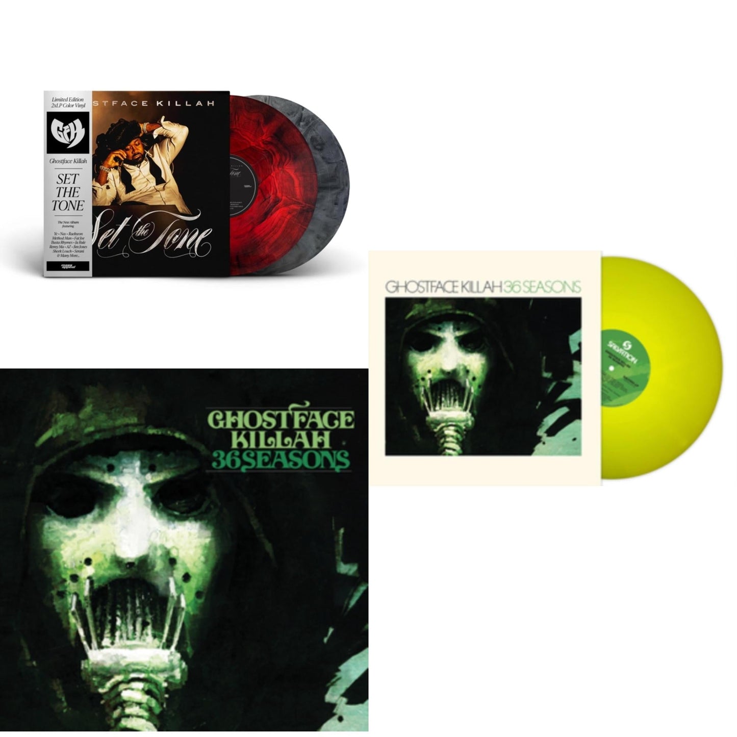 Set The Tone (Guns & Roses) (2LP/Marble Vinyl) & 36 Seasons (Deluxe 10Th Anniversary Edition) (Turquoise Marble LP Vinyl) & 36 Seasons (10Th Anniversary Edition) (Transparent Yellow LP Vinyl)