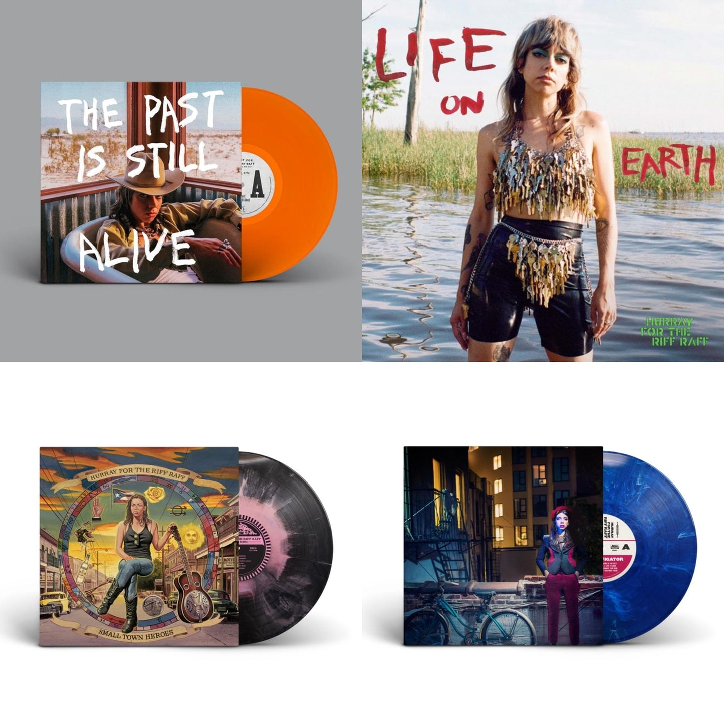 Past Is Still Alive (140G/Orange LP Vinyl) & Life On Earth & Small Town Heroes (Pink Acid Wash LP Vinyl) & Navigator (Frosted Blue LP Vinyl)