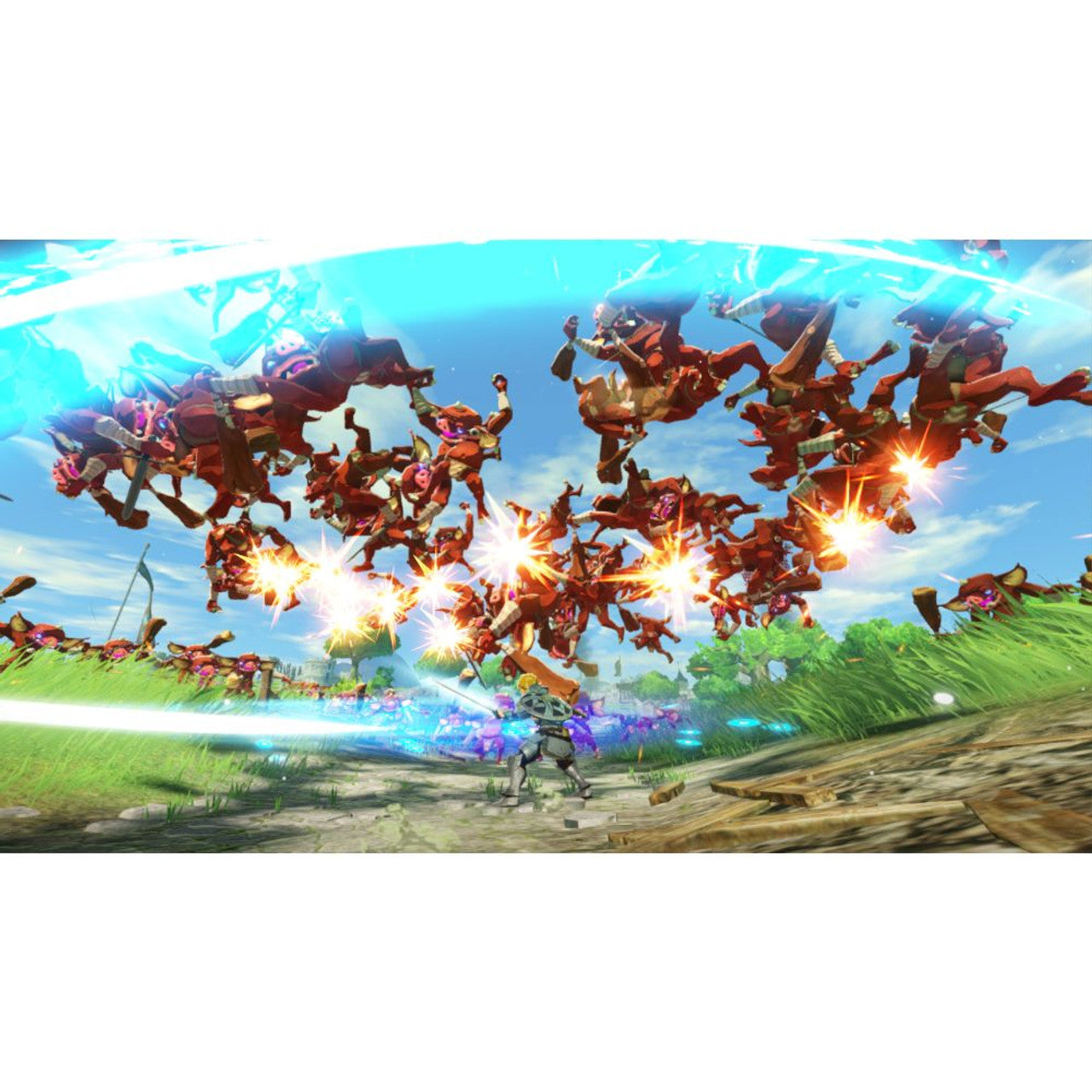 This is brand new.See Hyrule 100 years before the Legend of Zelda™: Breath of the Wild game and experience the events of the Great Calamity Join the struggle that brought Hyrule to its knees.