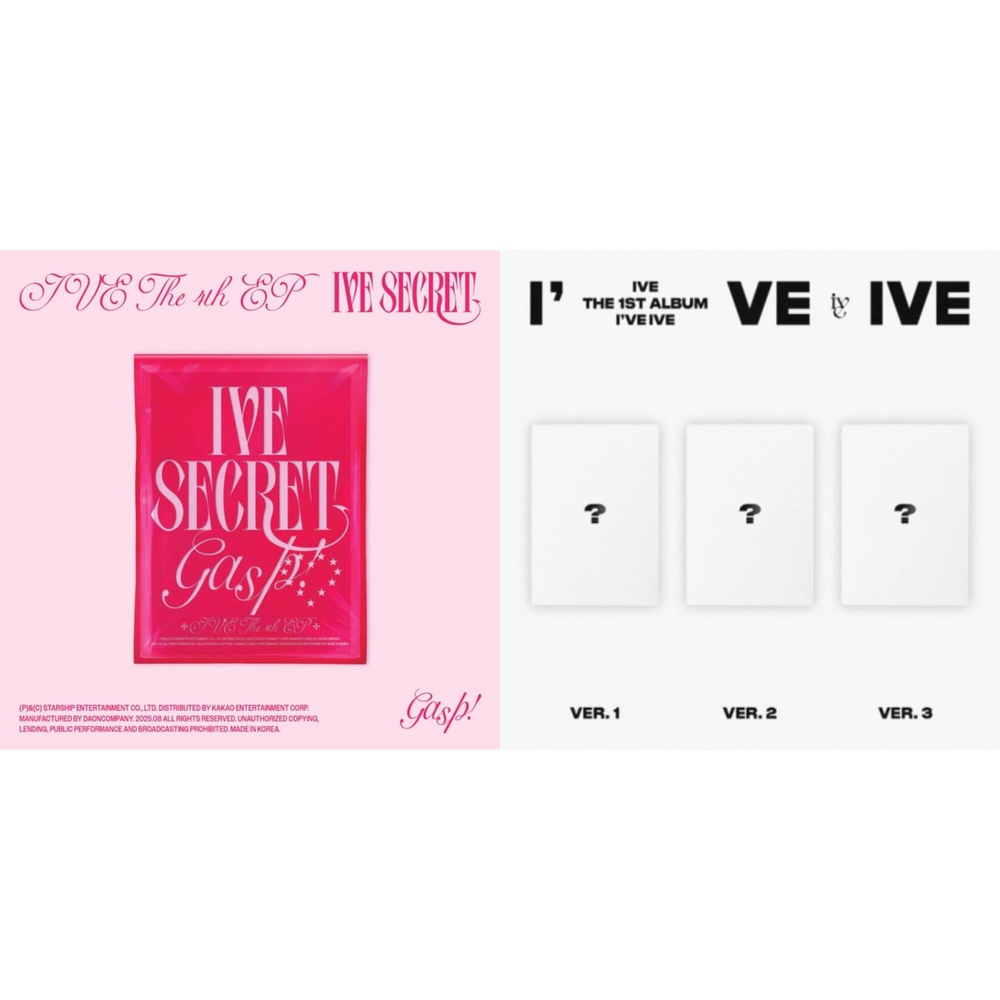 Ive The 4Th Ep Ive Secret (Gasp! Ver.) & I've Ive: Vol.1