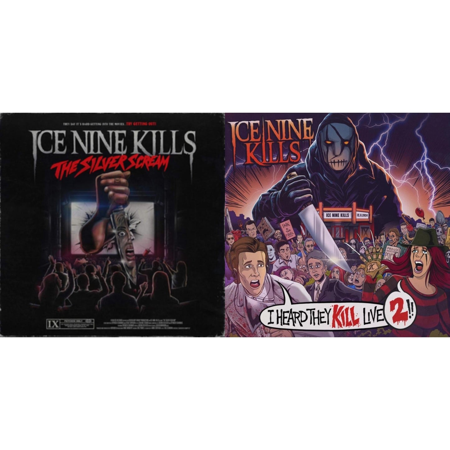 Silver Scream (Translucent Bloodshot) & I Heard They Kill Live 2 (2LP/45RPM)