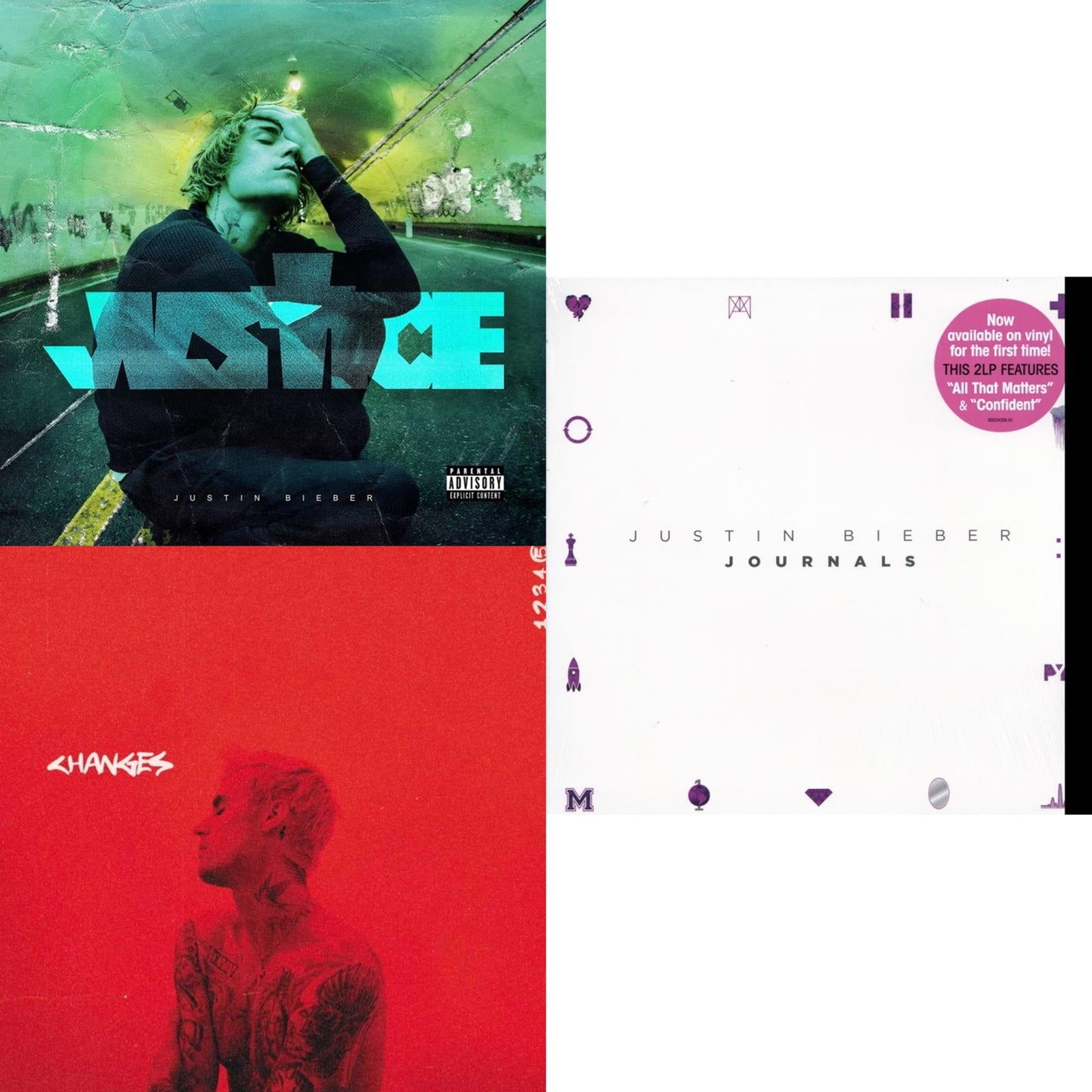 Justice (2LP) & Changes (2LP/Red Vinyl) & Journals