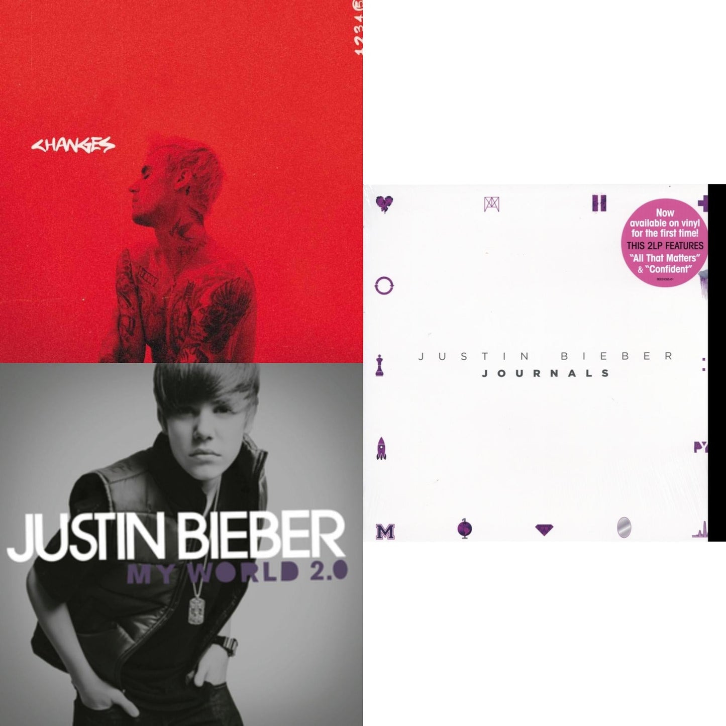 Changes (2LP/Red Vinyl) & My World 2.0 & Journals