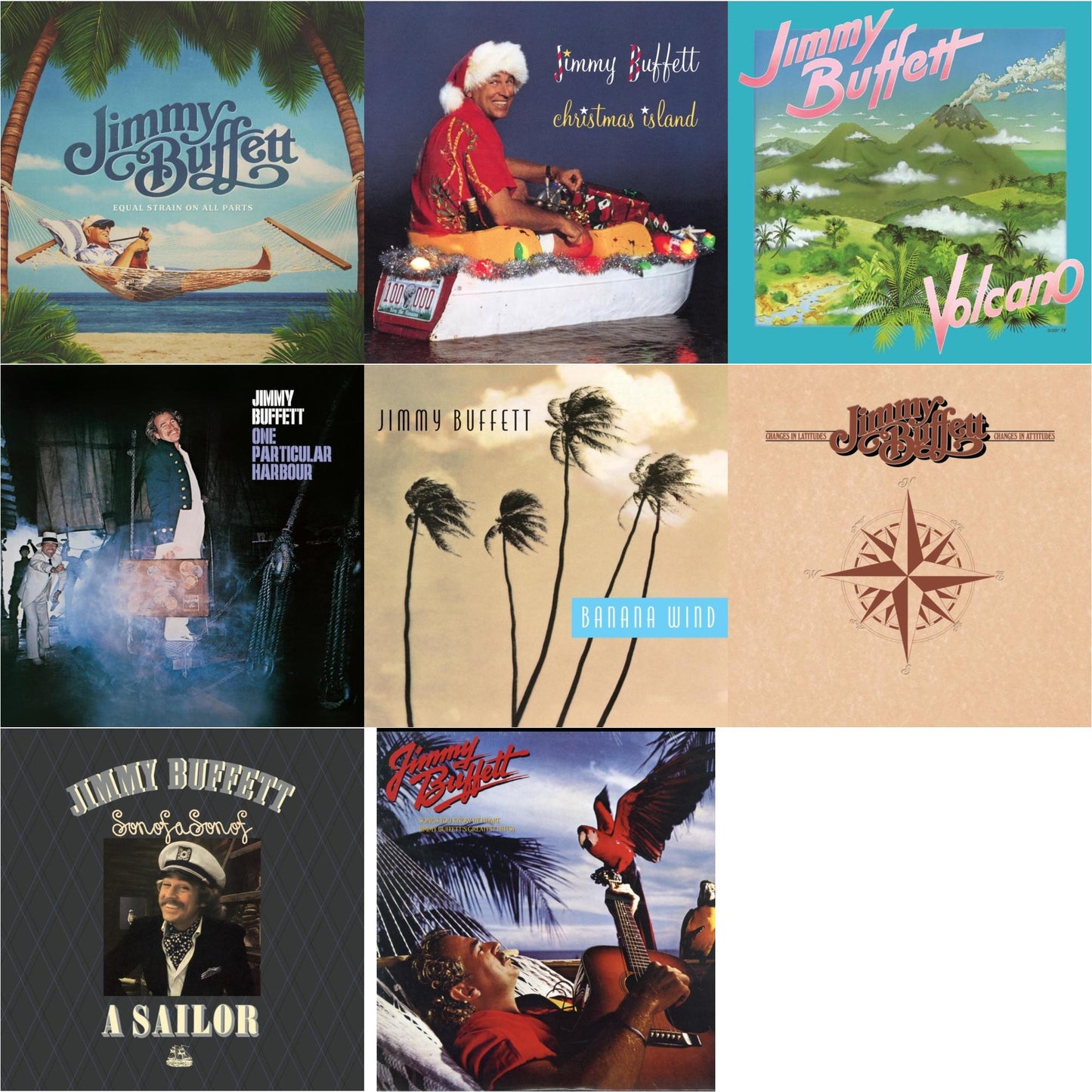 Equal Strain On All Parts (Electric Blue Vinyl/2LP) & Christmas Island & Volcano & One Particular Harbour & Banana Wind (2LP) & Changes In Latitudes, Changes In Attitudes & Son Of A Son Of A Sailor & Songs You Know By Heart
