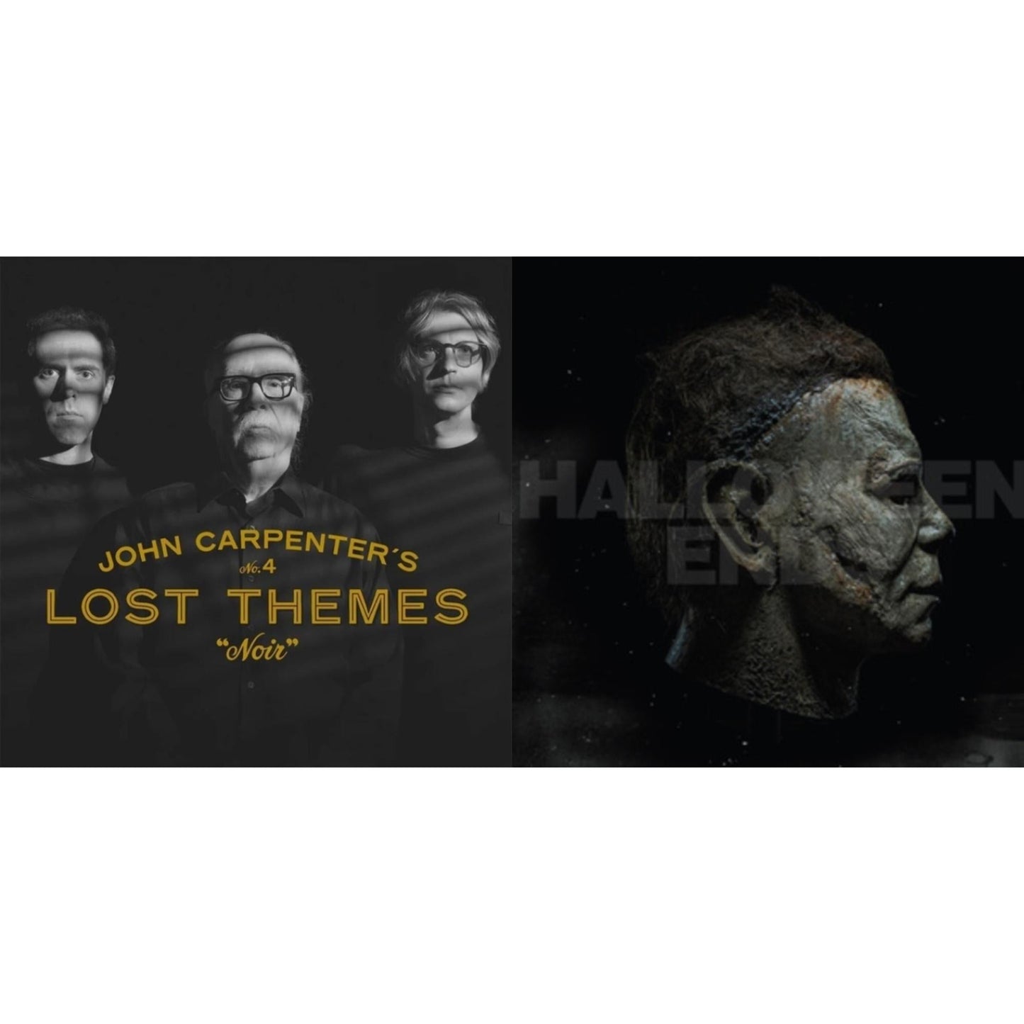 Lost Themes Iv: Noir (Tan & Black Marble LP Vinyl/7Inch) & Halloween Ends Ost (Expanded Edition/2LP/Orange W/ Red Splatter Vinyl)