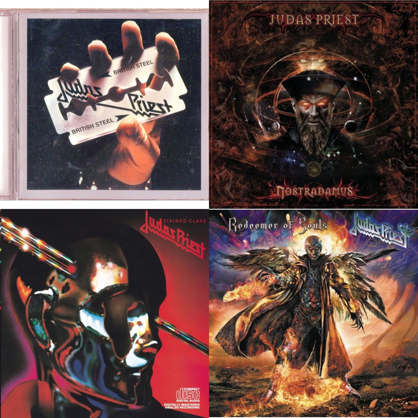 British Steel & Nostradamus & Stained Class & Redeemer Of Souls