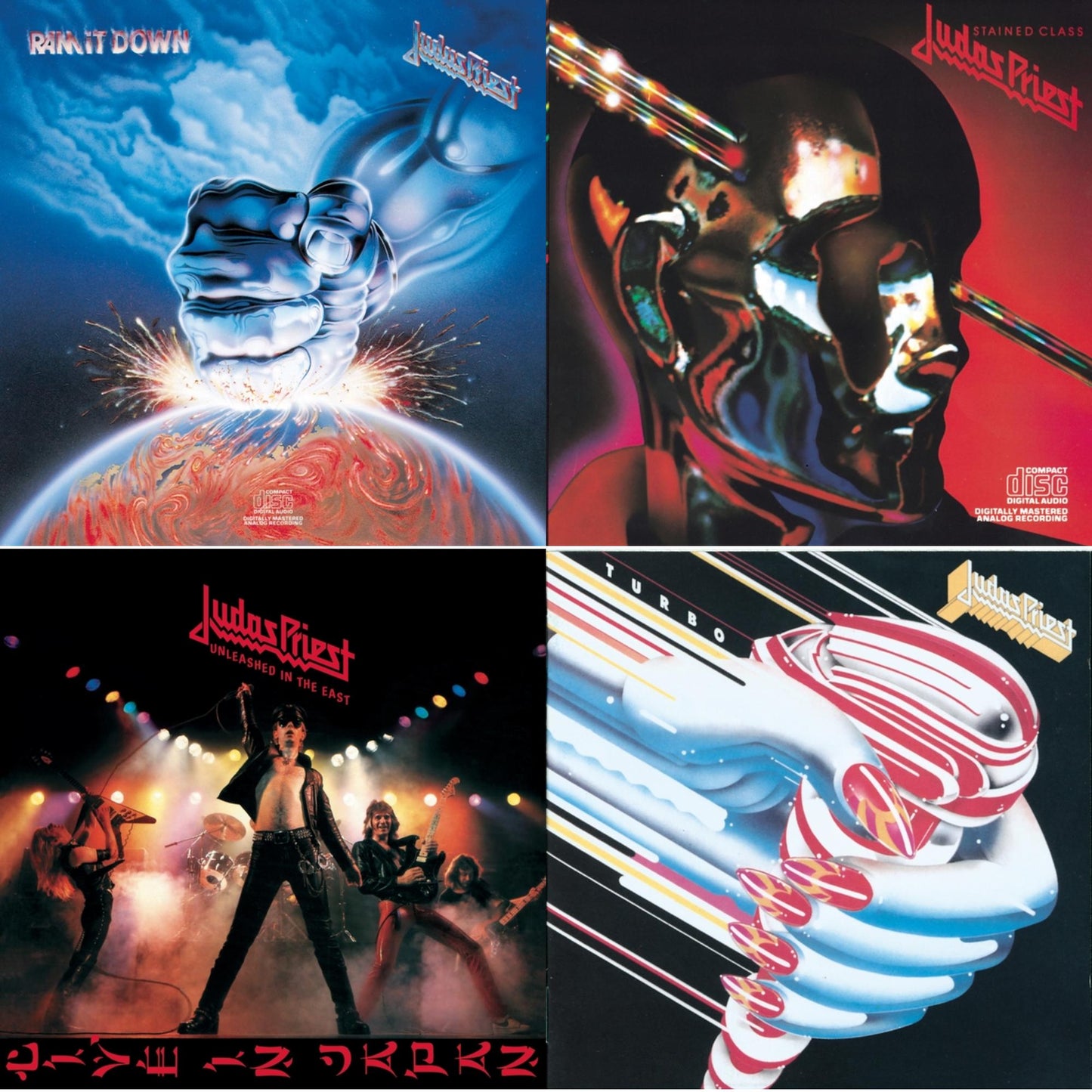 Ram It Down & Stained Class & Turbo & Unleashed In The East