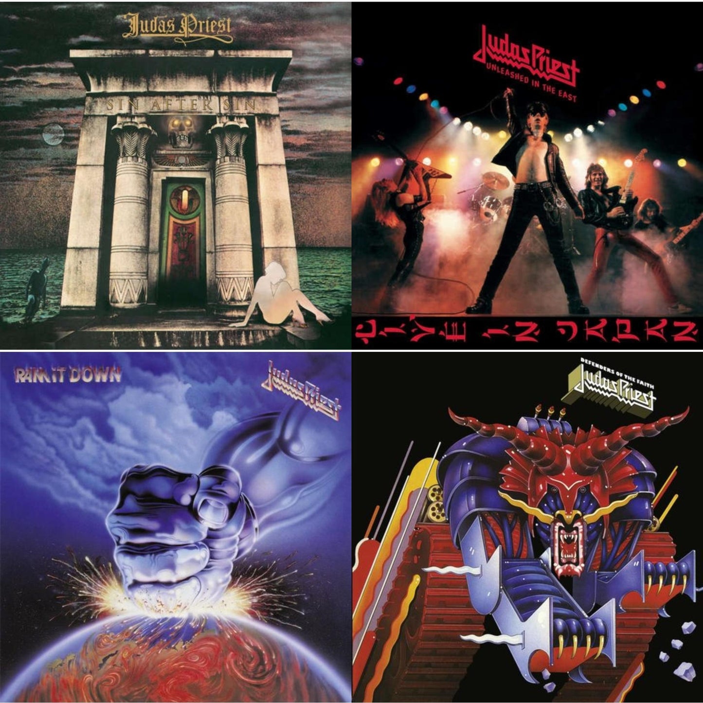 Sin After Sin (180G/Dl Card) & Unleashed In The East: Live In Japan (180G/Dl Card) & Ram It Down (180G/Dl Code) & Defenders Of The Faith (180G/Dl Code)