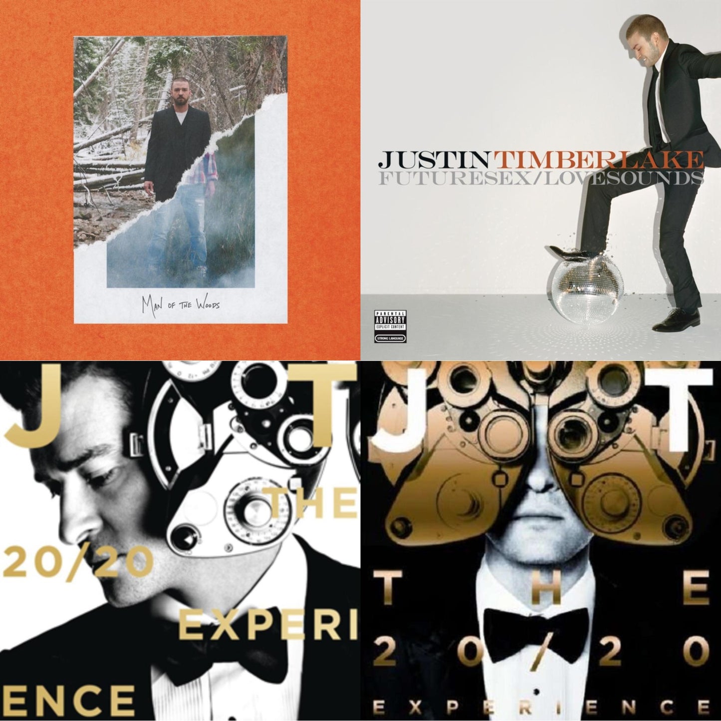 Man Of The Woods (140G/Dl Code) & Futuresex / Lovesounds (Pa/2LP/Gatefold) & 20/20 Experience (2LP/Gatefold) & 20/20 Experience - 2 Of 2 (Pa/2LP/Dl Card/Gatefold)