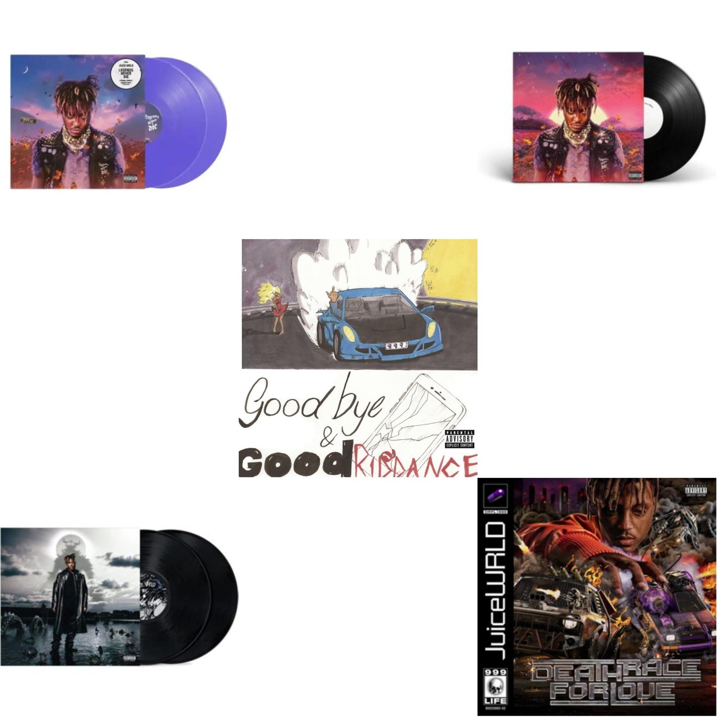 Legends Never Die (X) (5 Year Anniversary) (Eternal Purple Vinyl/2LP) & Fighting Demons (2LP) & Goodbye & Good Riddance (X) (5Th Anniversary Deluxe) & Legends Never Die (X) (2LP) & Death Race For Love (X) (2LP)