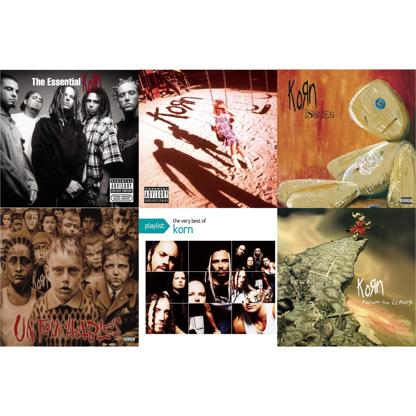 Essential Korn & Korn (Explicit) & Issues (Explicit) & Untouchables & Playlist: Very Best Of Korn & Follow The Leader