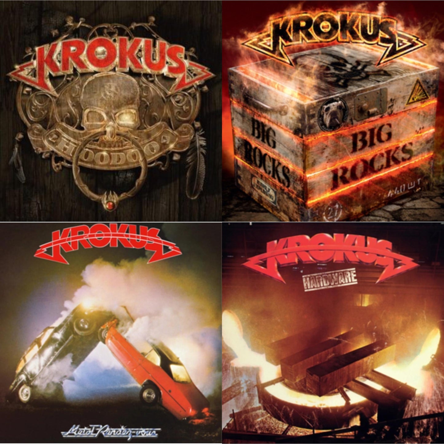 Hoodoo (180G) & Big Rocks (Flaming LP Vinyl/180G) & Metal Rendez-Vous (Blue LP Vinyl/180G) & Hardware (Red LP Vinyl/180G)
