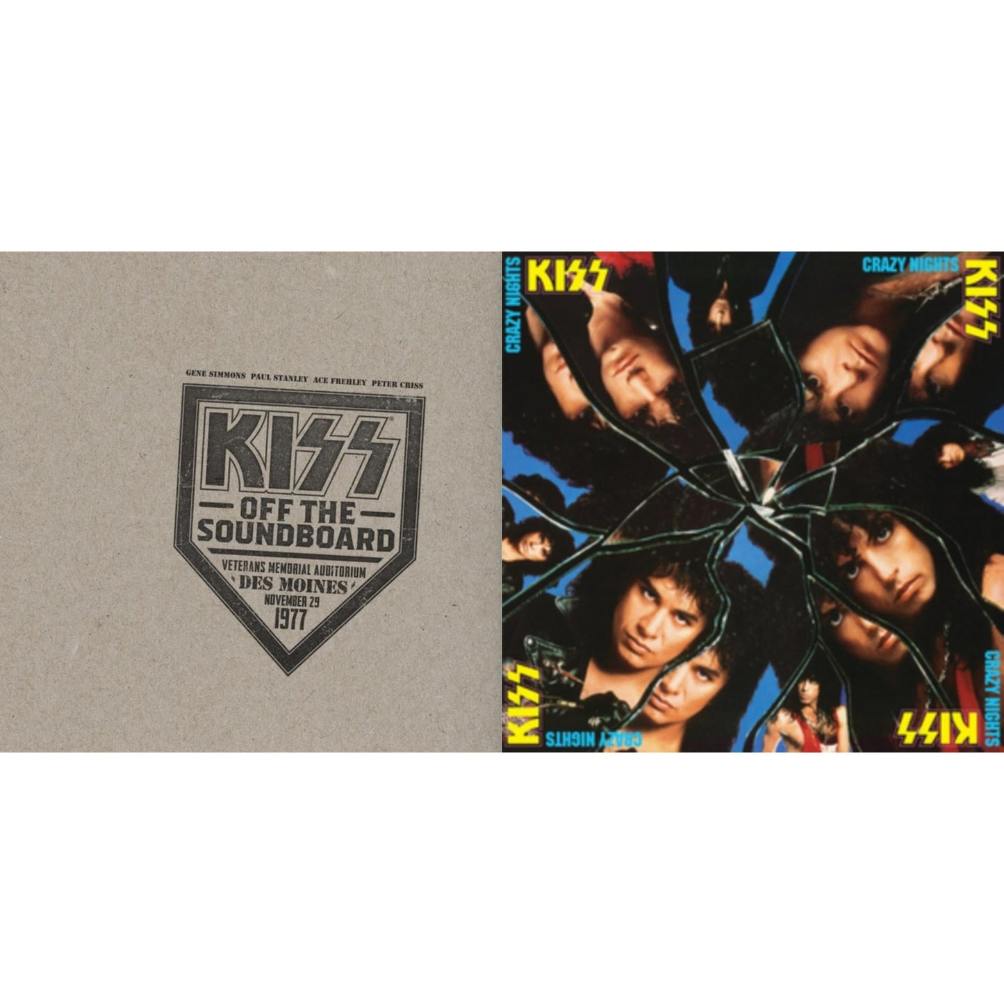 Kiss Off The Soundboard: Live In Des Moines (2LP) & Crazy Nights