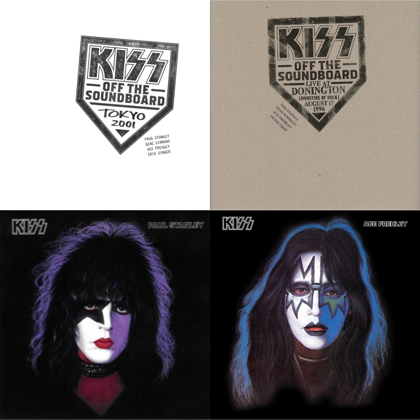 Kiss Off The Soundboard: Tokyo 2001 (3LP) & Kiss Off The Soundboard: Donington 1996 (Live) (3LP) & Paul Stanley & Ace Frehley (Pic Disc)