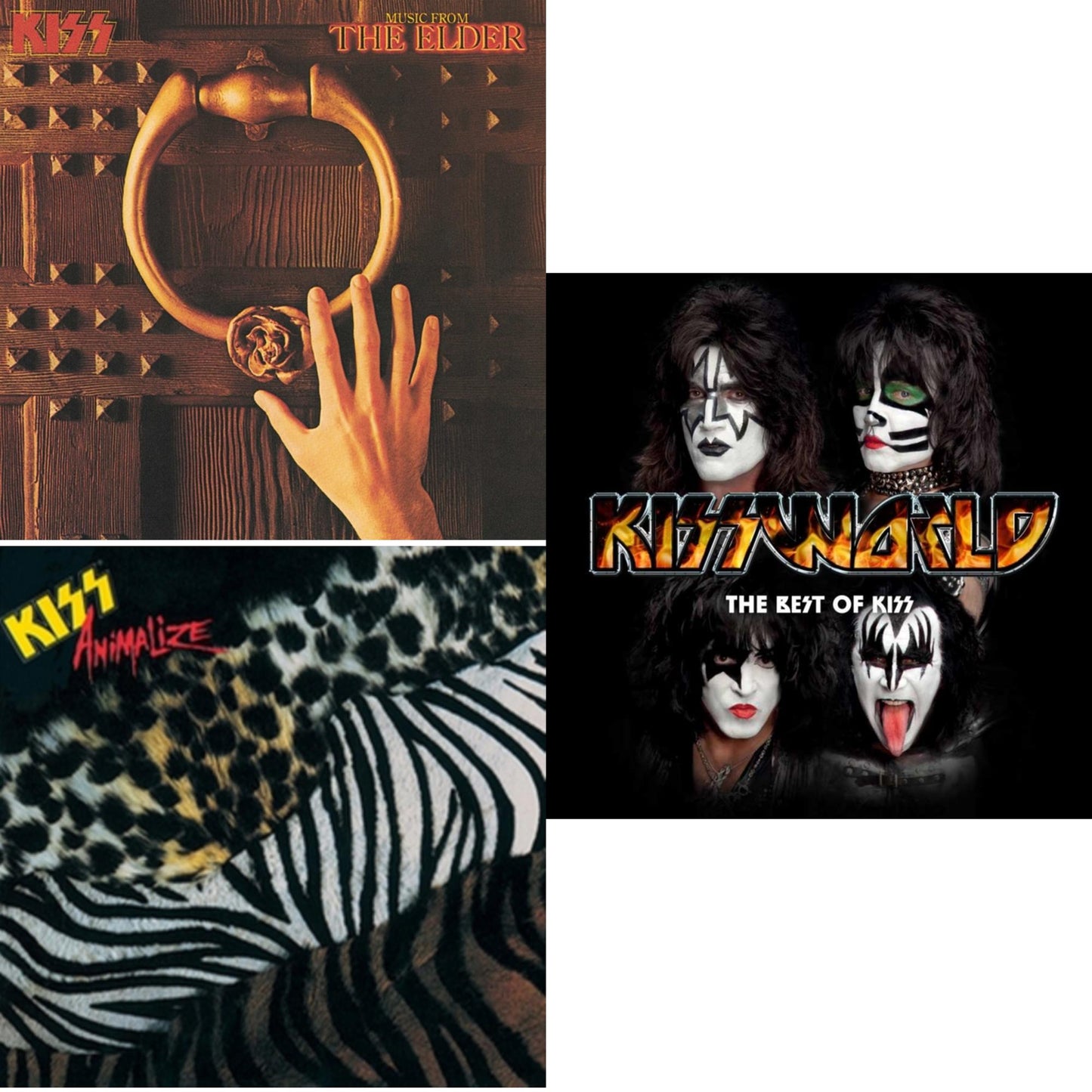 Music From The Elder (Half-Speed Master/Clear LP Vinyl/180G) & Animalize & Kissworld - The Best Of Kiss (2 LP)
