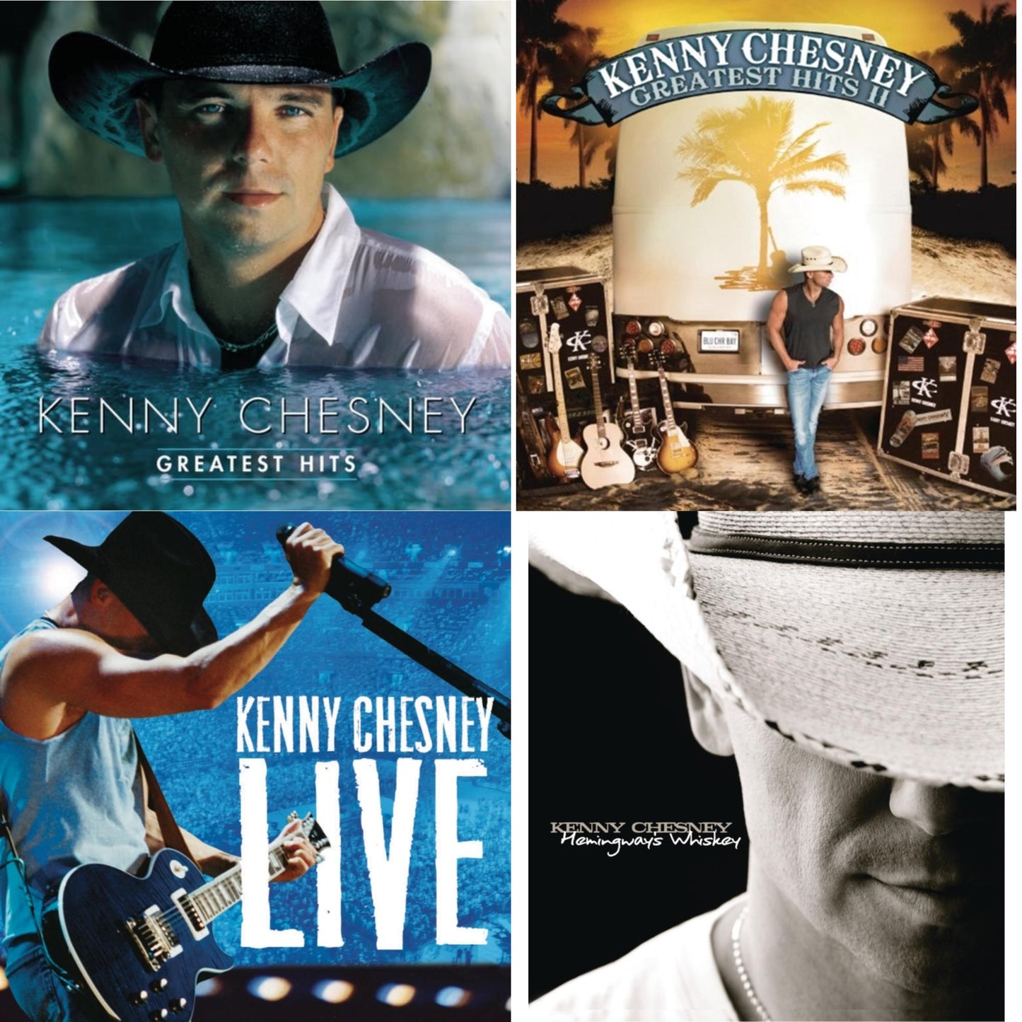 Greatest Hits & Greatest Hits Ii & Kenny Chesney Live & Hemingway's Whiskey